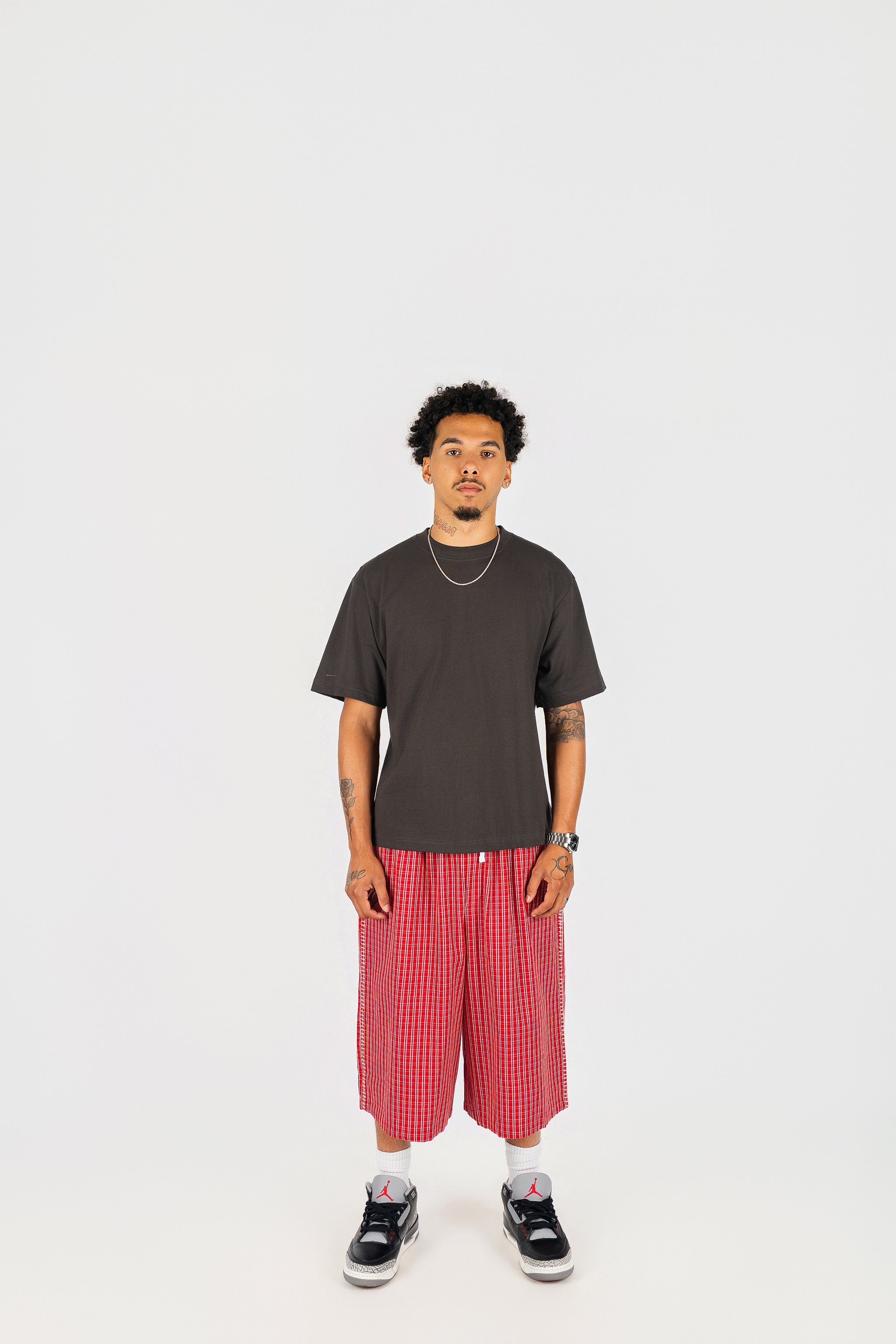 Baggy Plaid Shorts