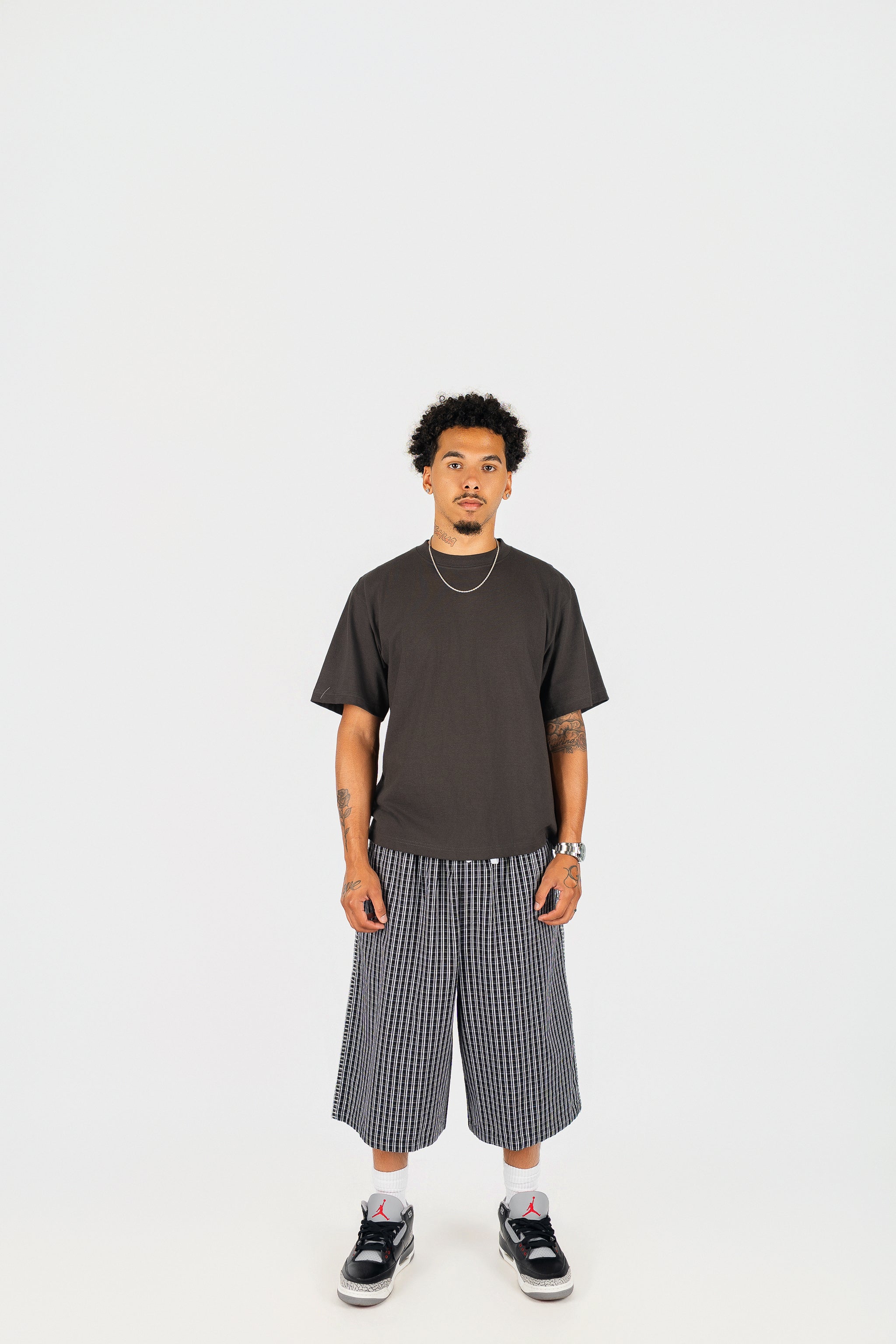 Baggy Plaid Shorts