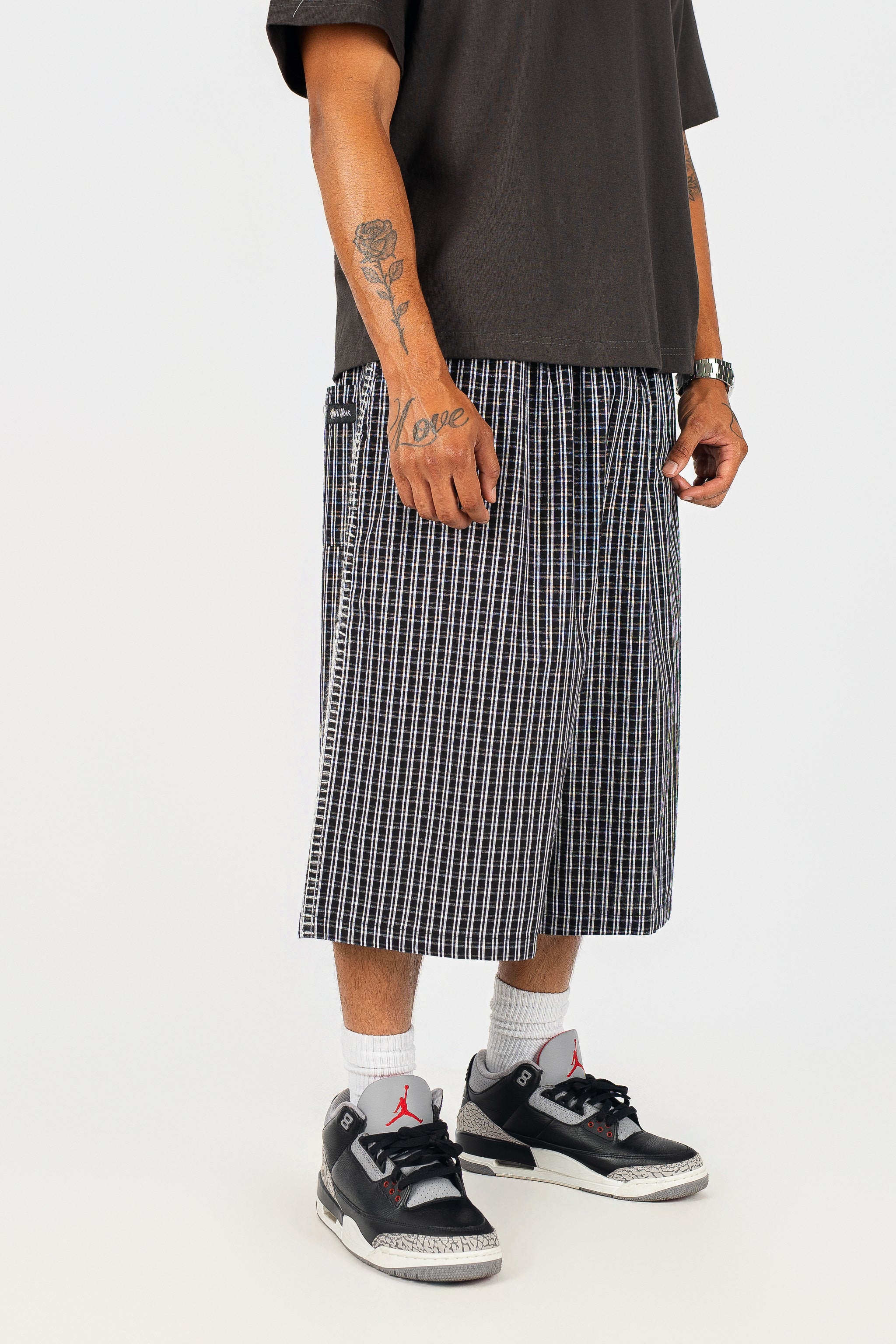 Baggy Plaid Shorts