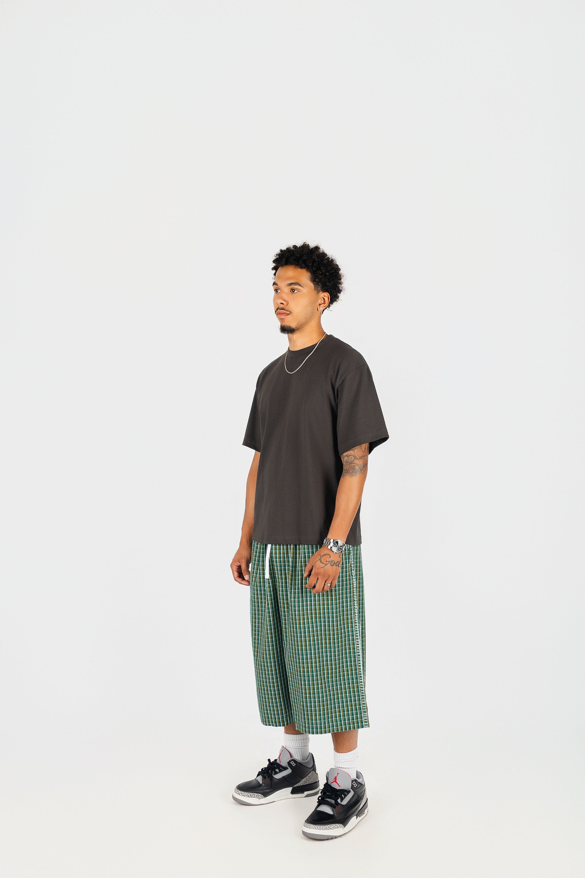 Baggy Plaid Shorts