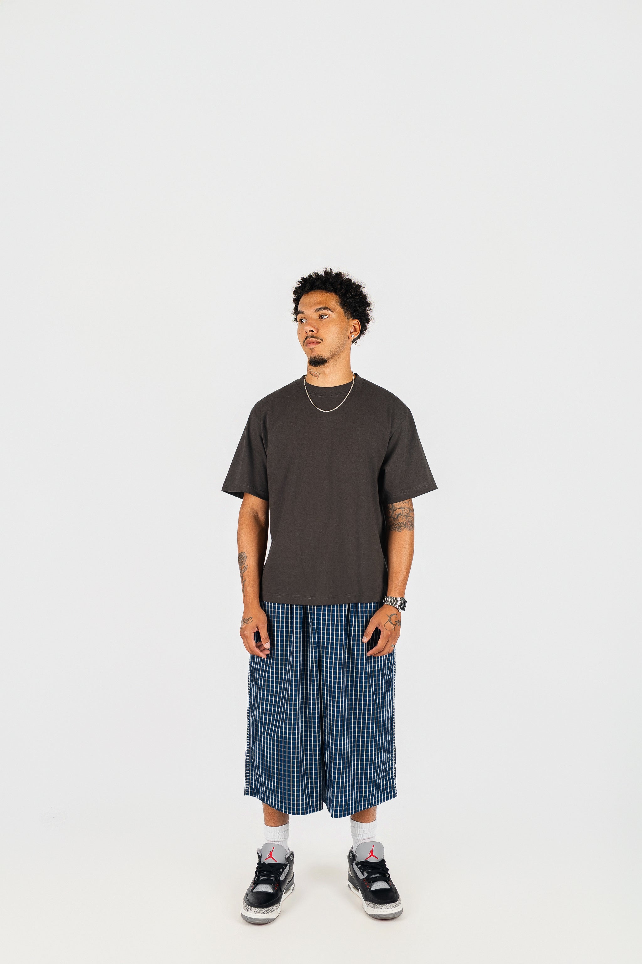 Baggy Plaid Shorts