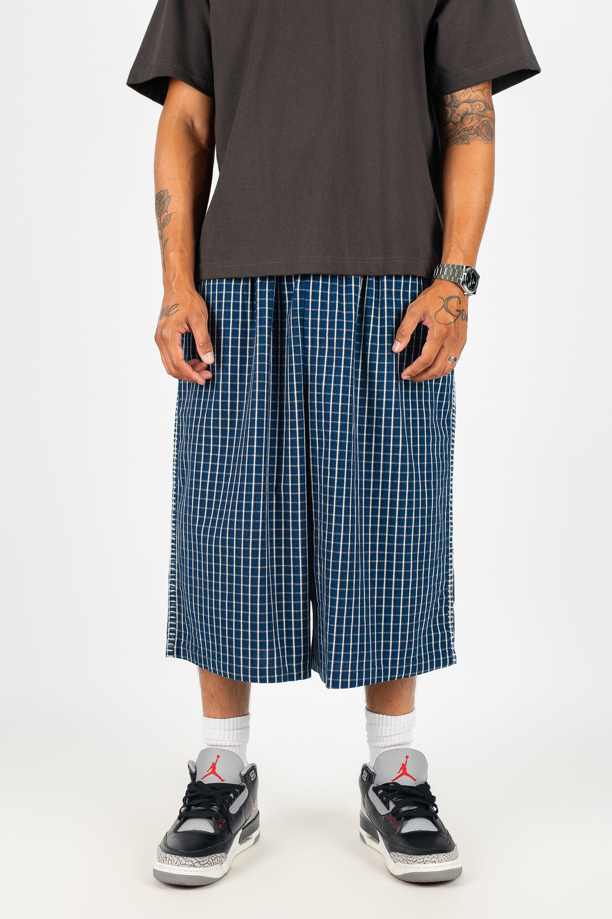 Baggy Plaid Shorts