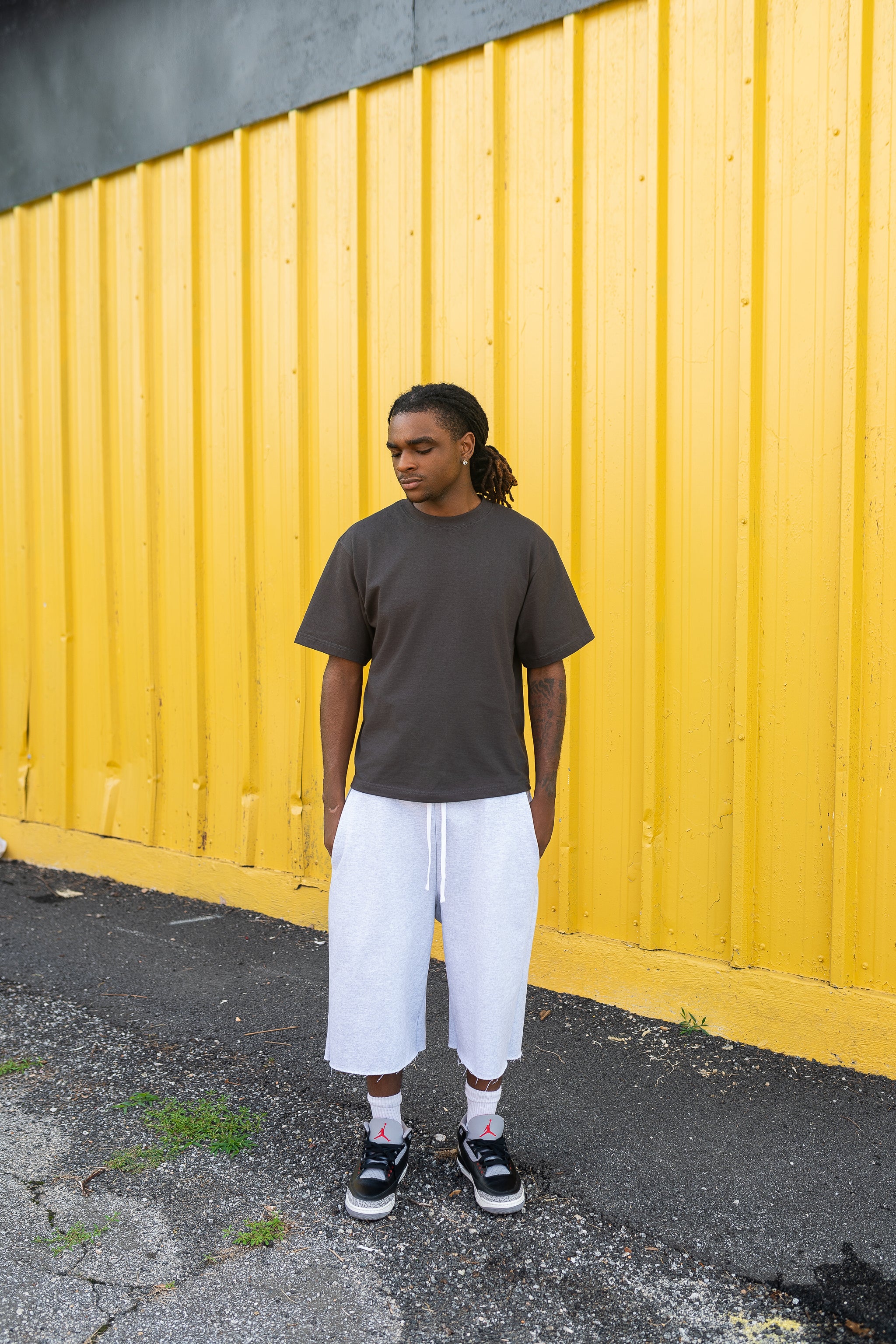 Terry Oversize Long Shorts