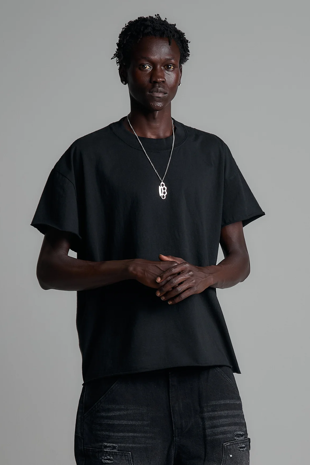 Raw Hem Retro Garment Dye Vintage Tee