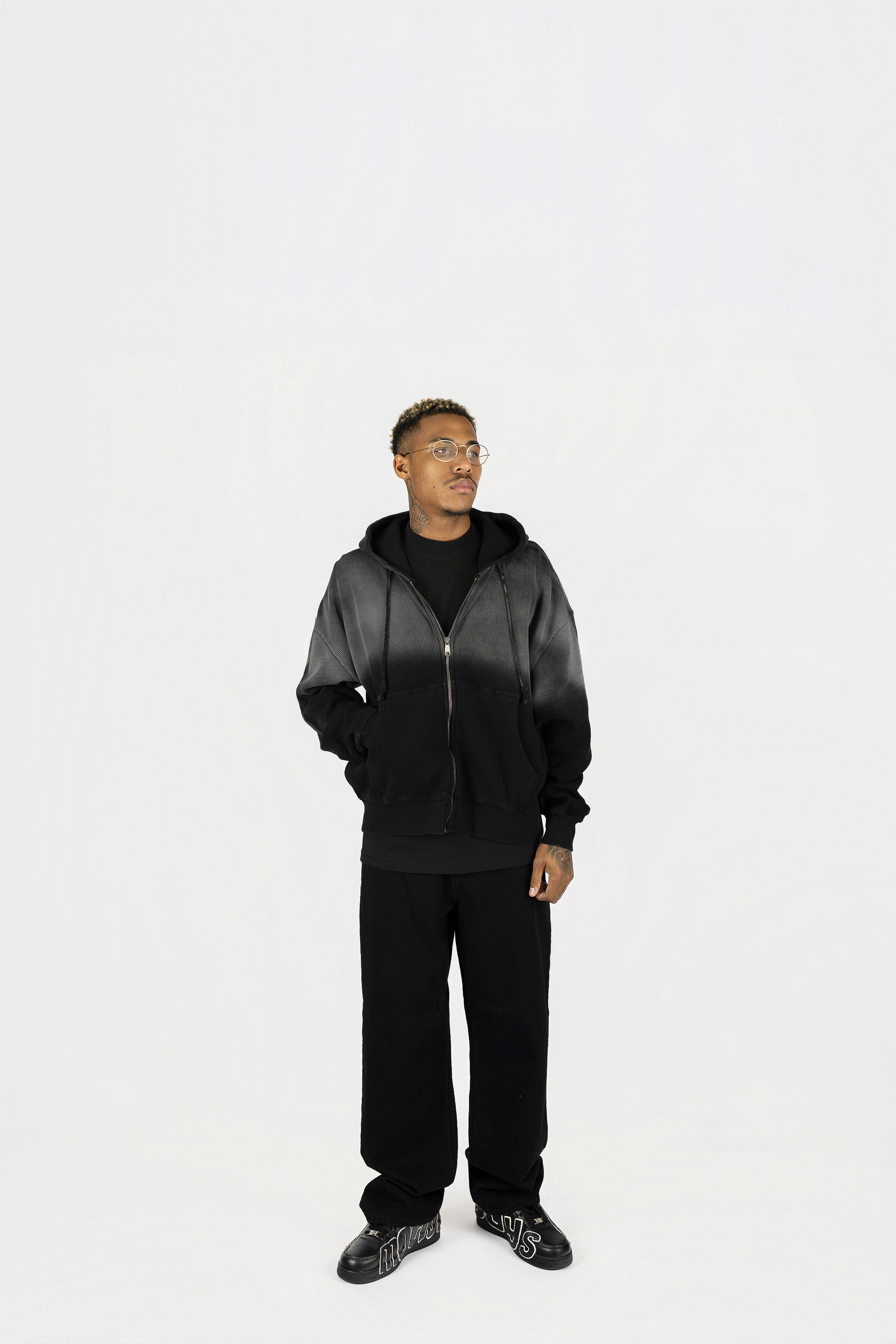 Sun-Dried Waffle Knit Baby Zip Up