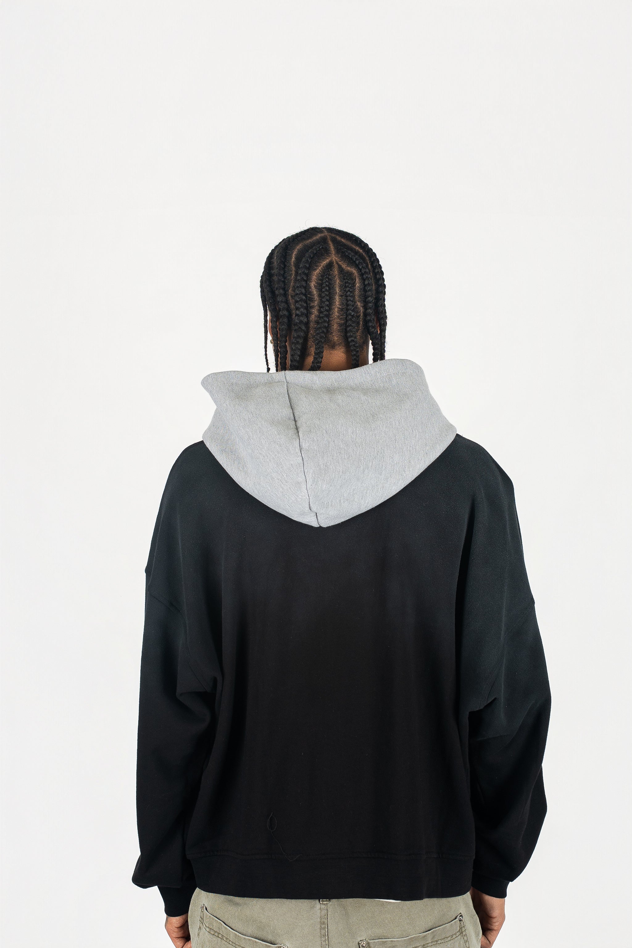Two Tone Oversized Sun-Dried Zip Up *SIZE DOWN 1 SIZE*