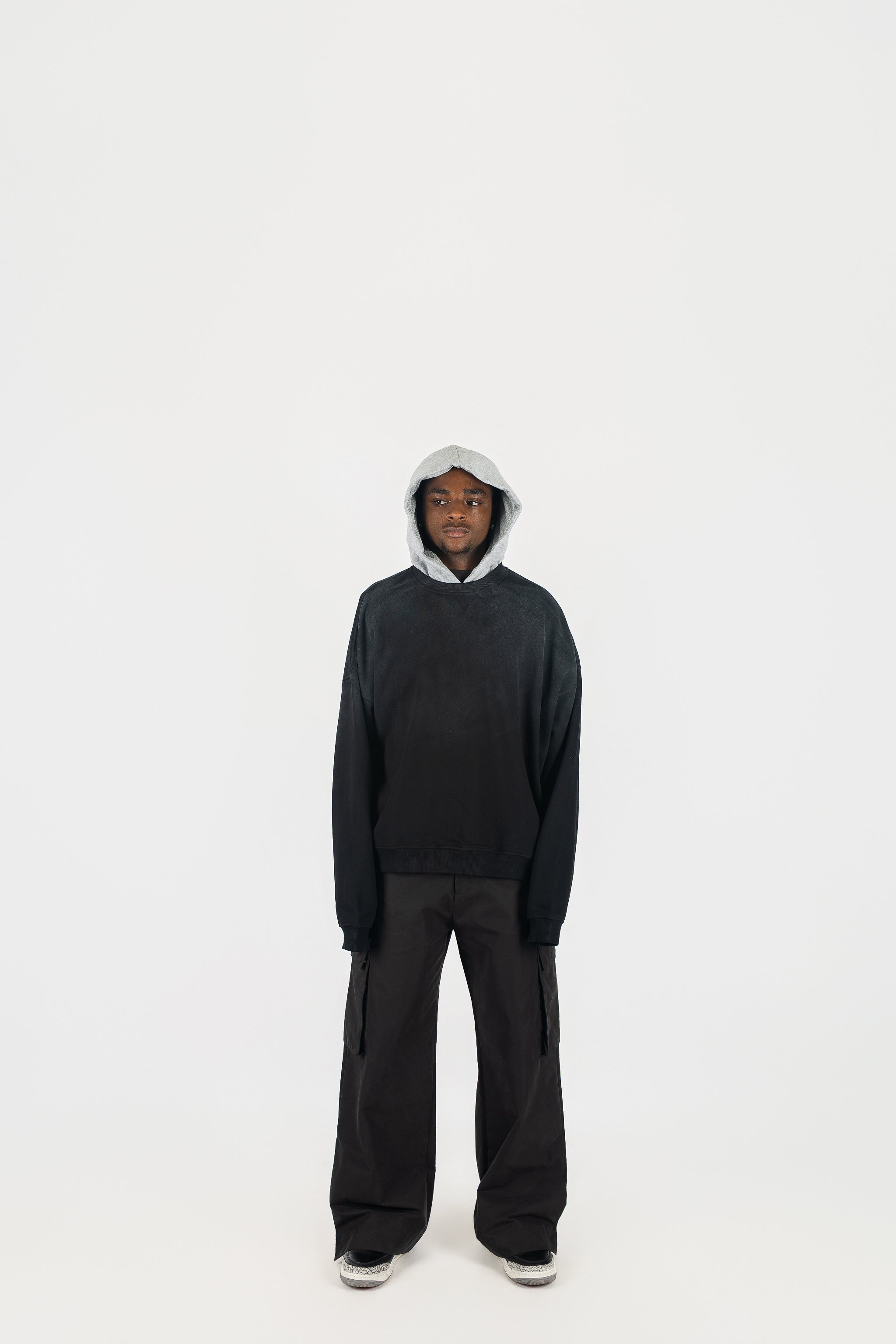 Two Tone Oversized Sun-Dried Hoodie *SIZE DOWN 1 SIZE*