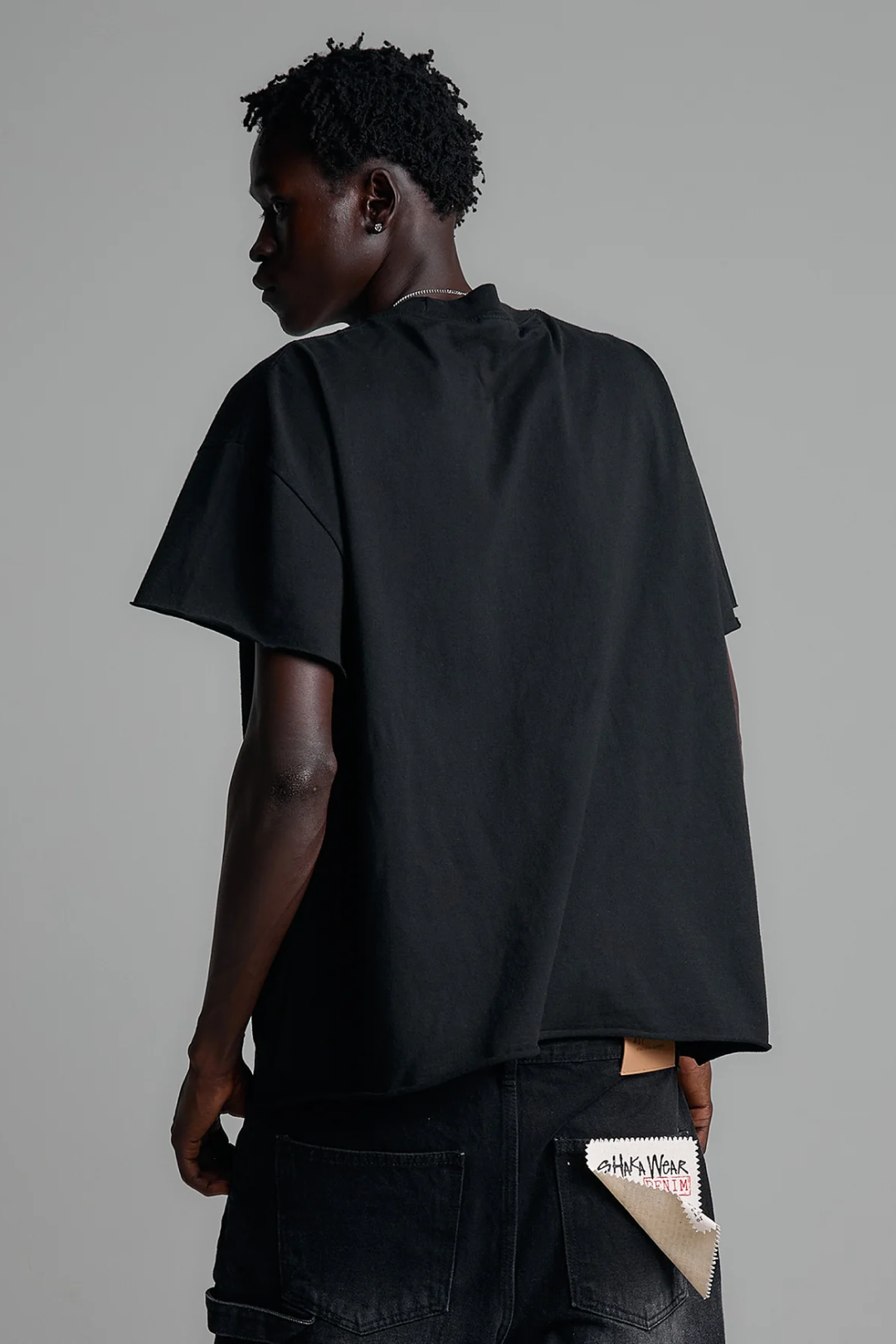 Raw Hem Retro Garment Dye Vintage Tee