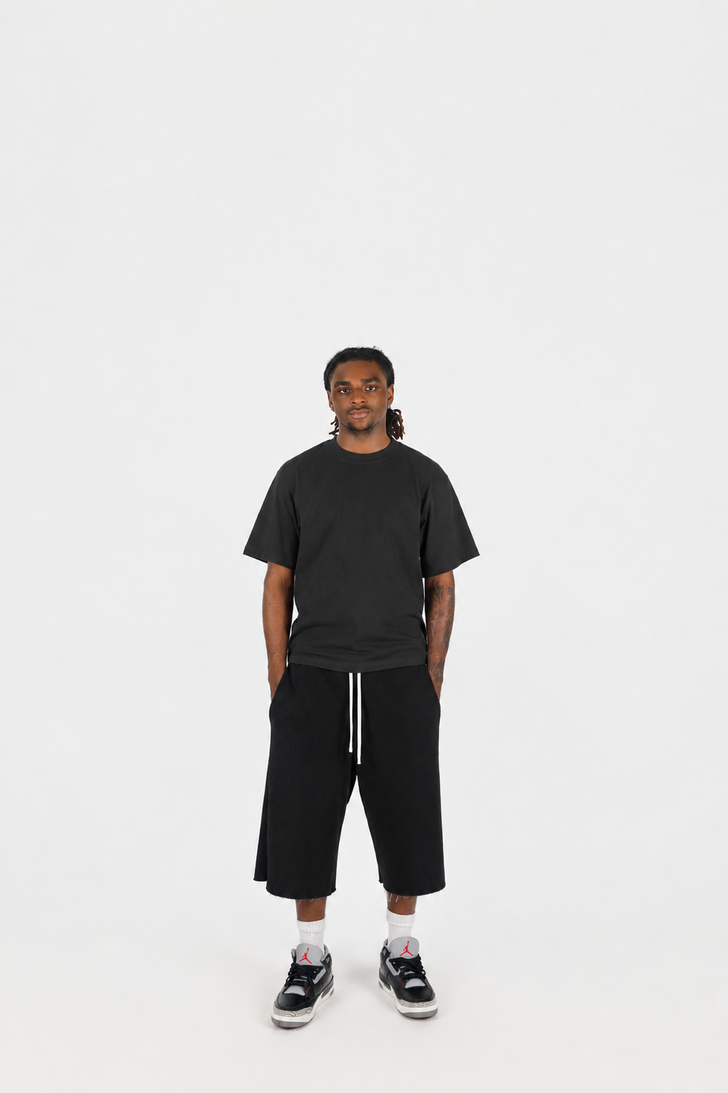 Terry Oversize Long Shorts