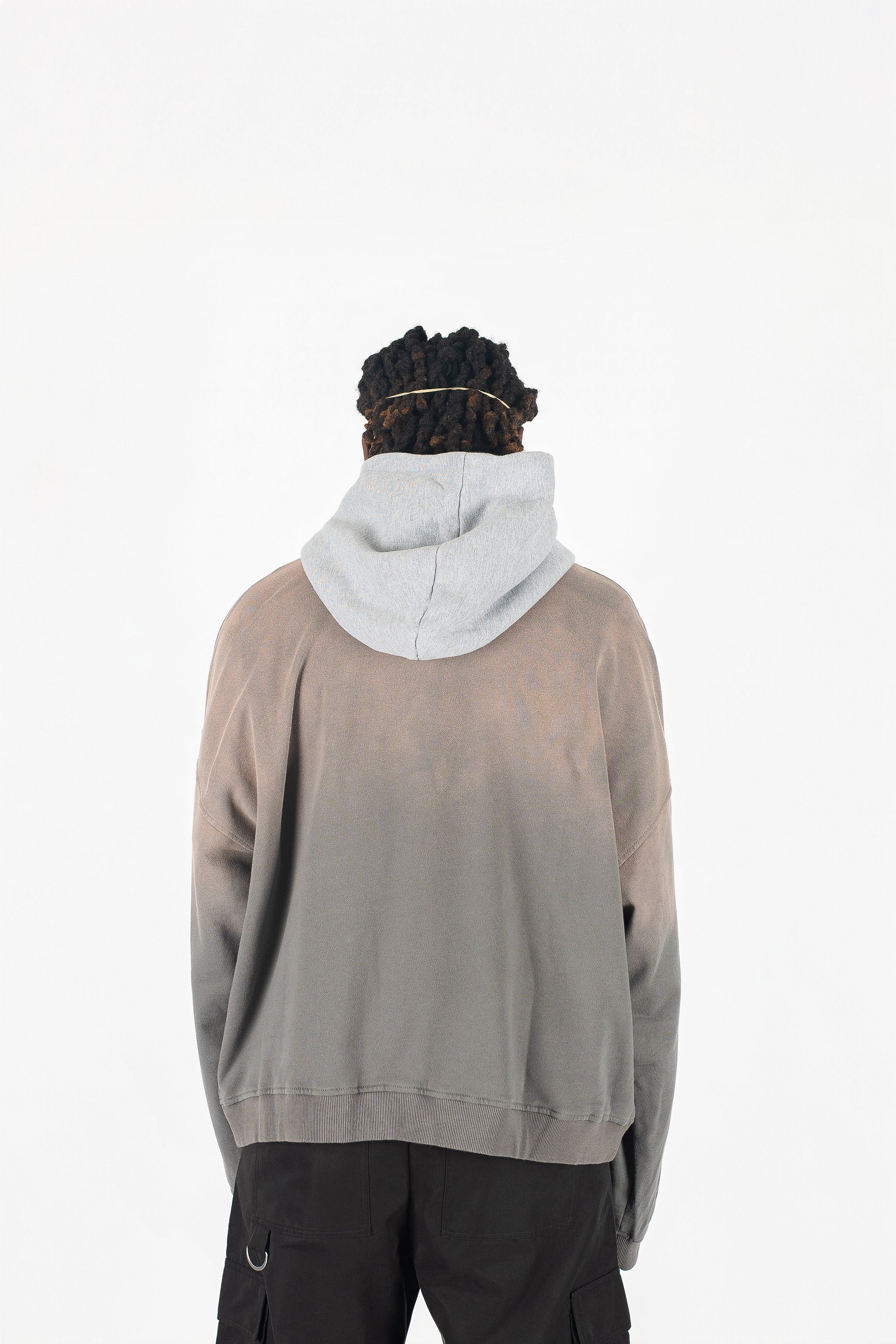 Two Tone Oversized Sun-Dried Hoodie *SIZE DOWN 1 SIZE*