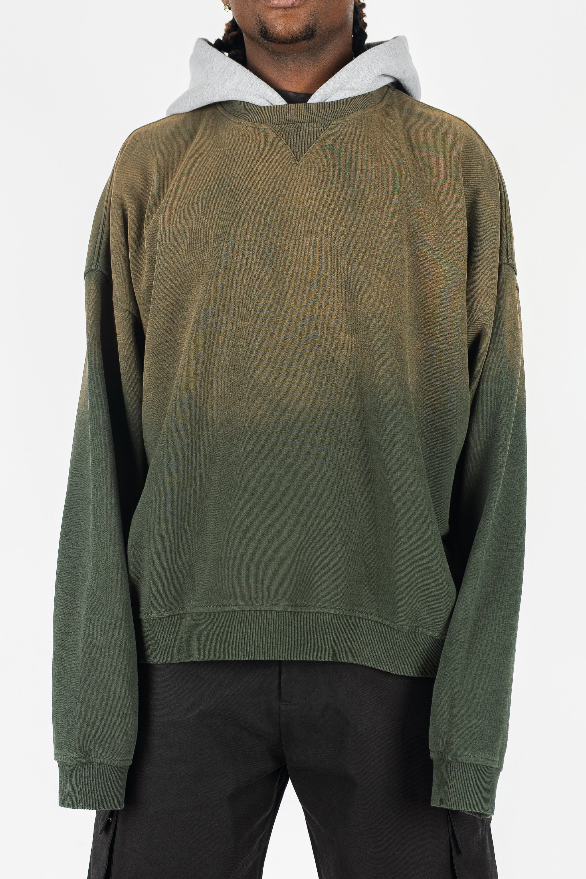 Two Tone Oversized Sun-Dried Hoodie *SIZE DOWN 1 SIZE*