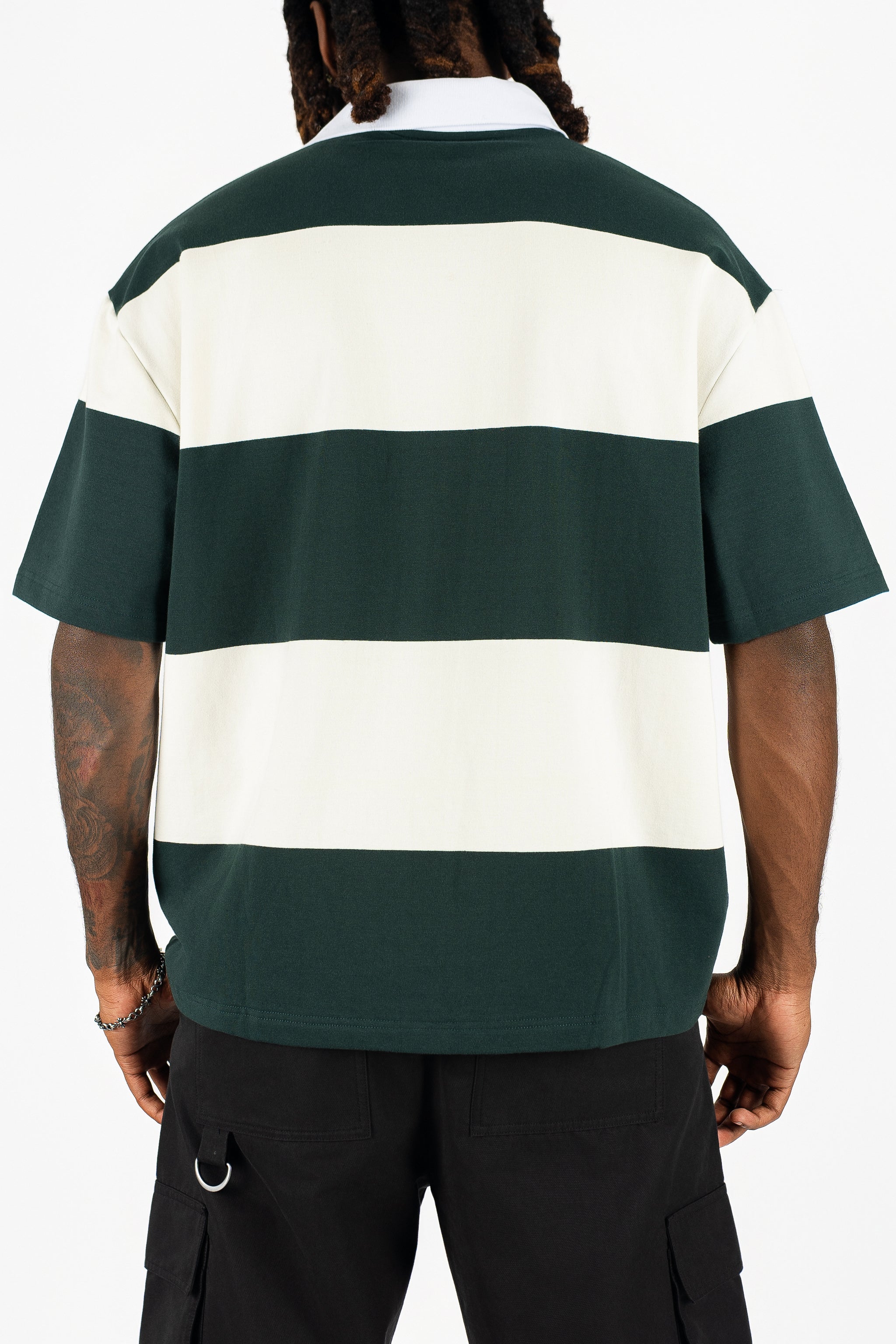Short Sleeve Striped Polo
