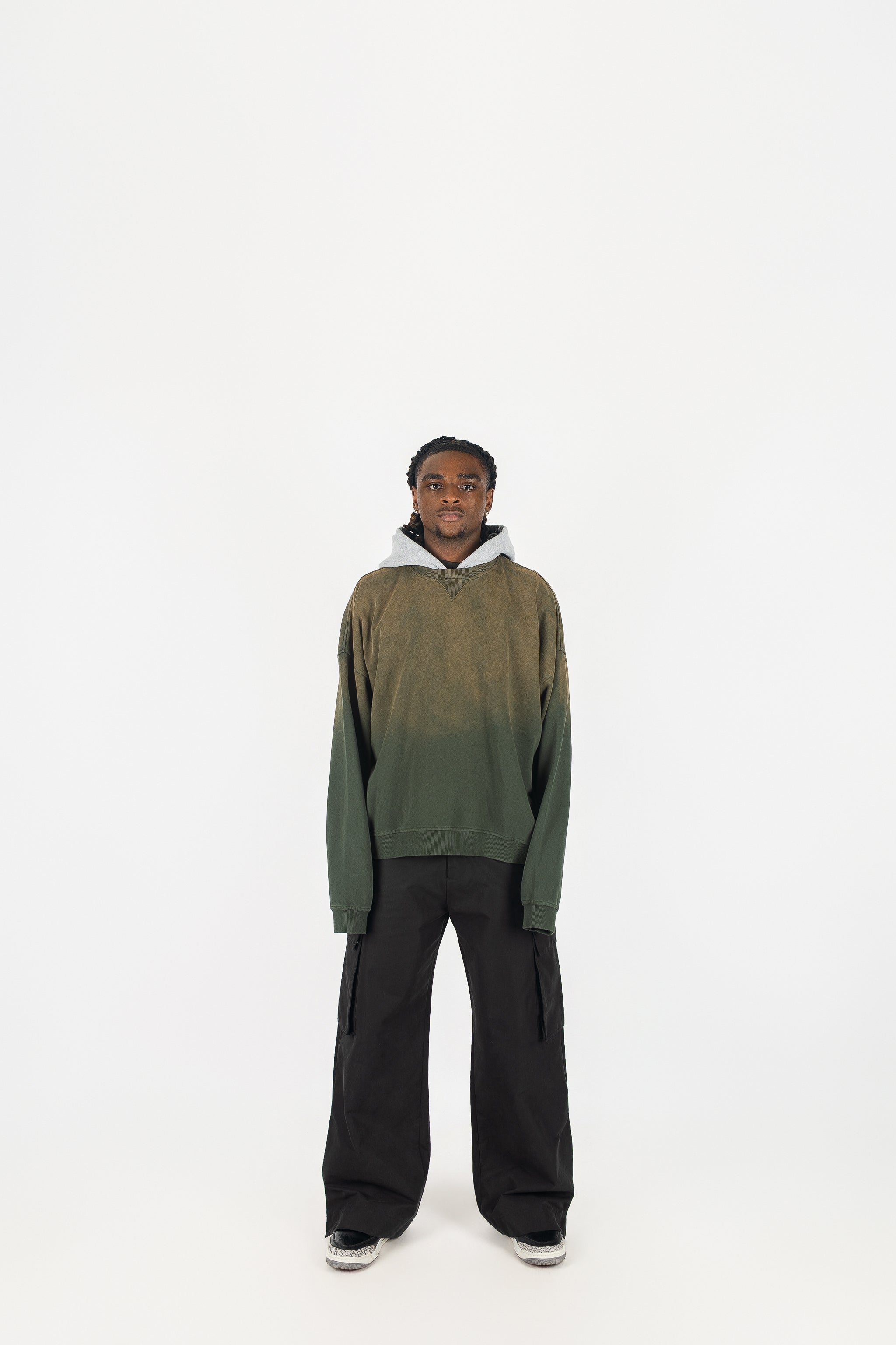 Two Tone Oversized Sun-Dried Hoodie *SIZE DOWN 1 SIZE*
