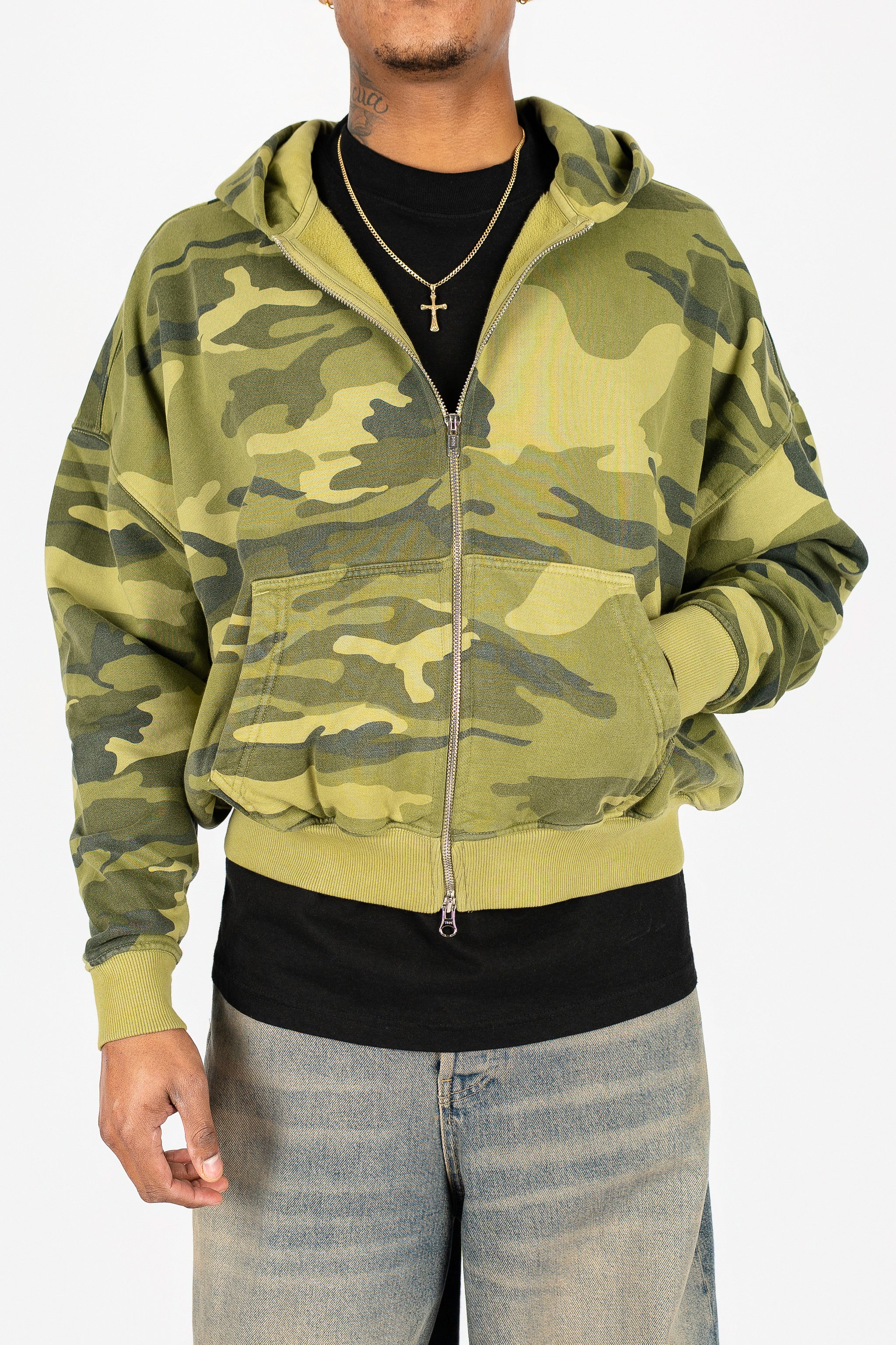 Cropped Double Zip Hoodie – Superline