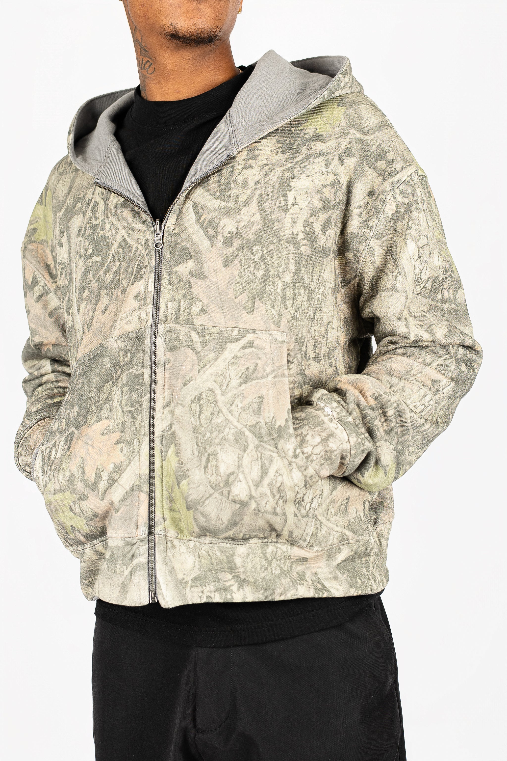 Reversible Camo Zip Up