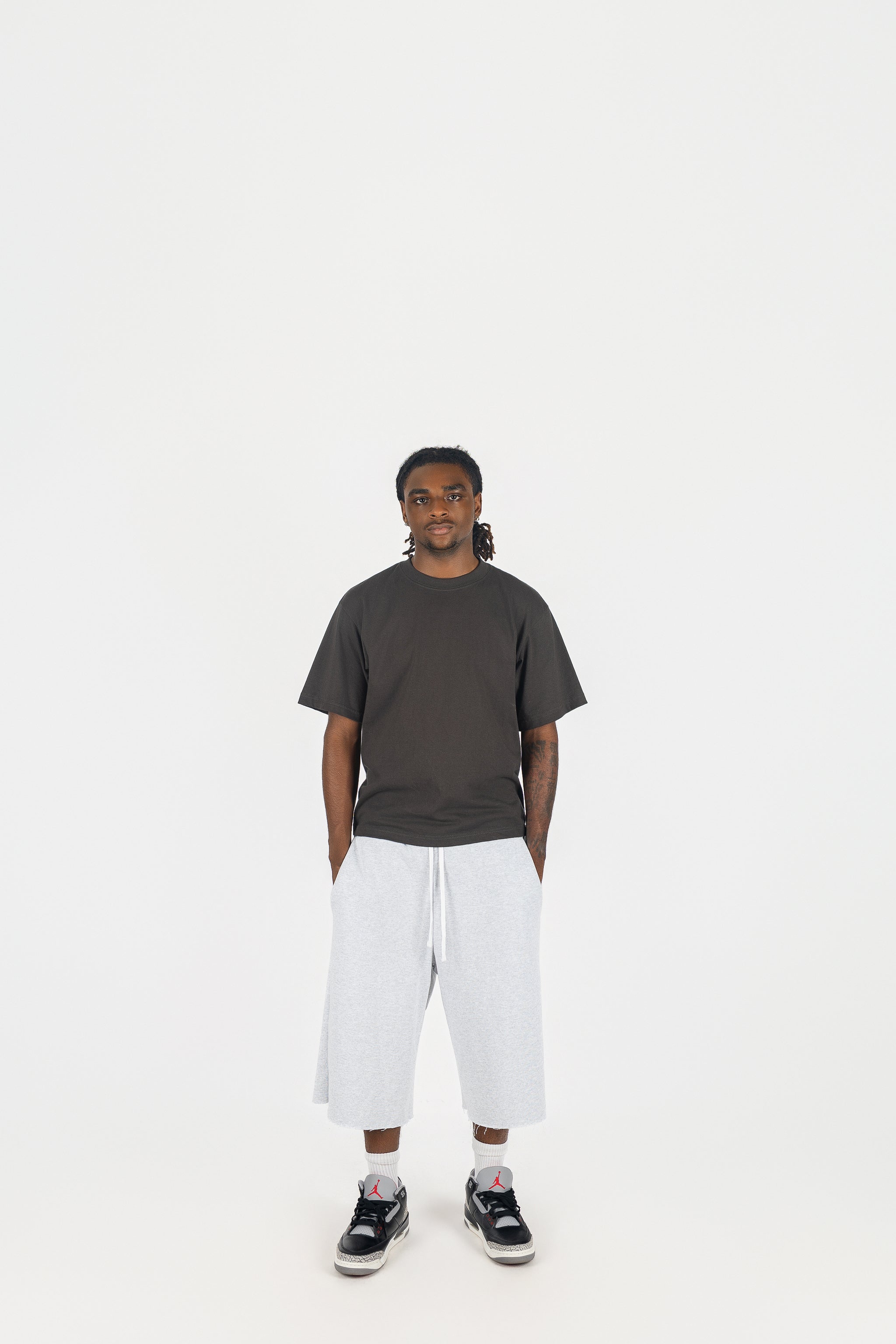 Terry Oversize Long Shorts