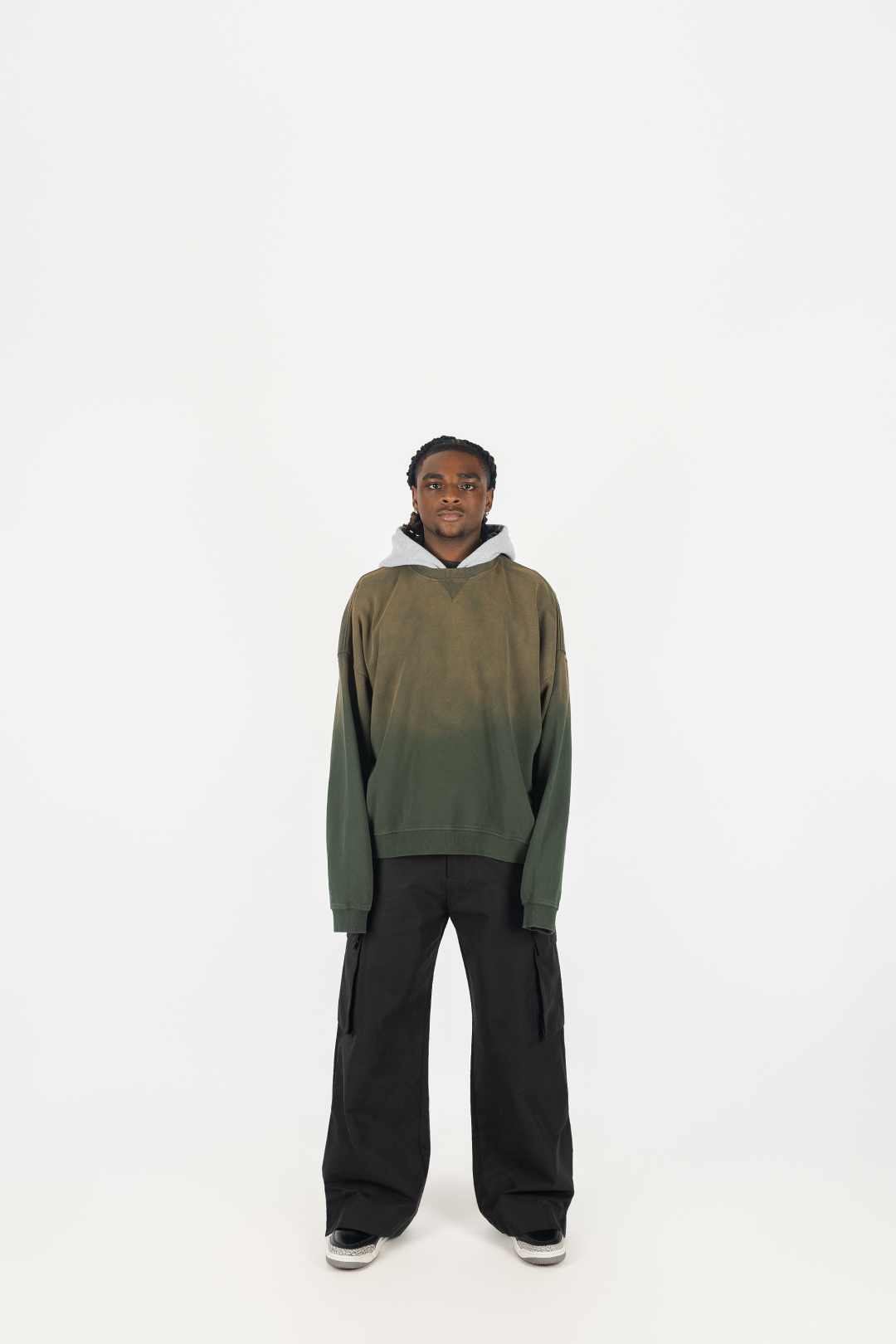 Two Tone Oversized Sun-Dried Hoodie