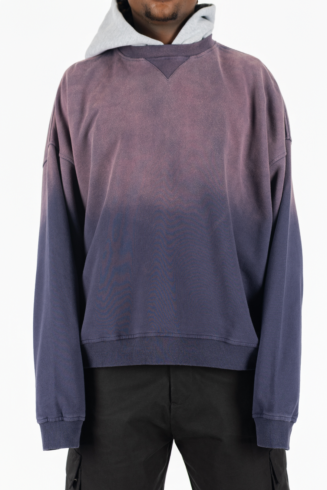 Two Tone Oversized Sun-Dried Hoodie