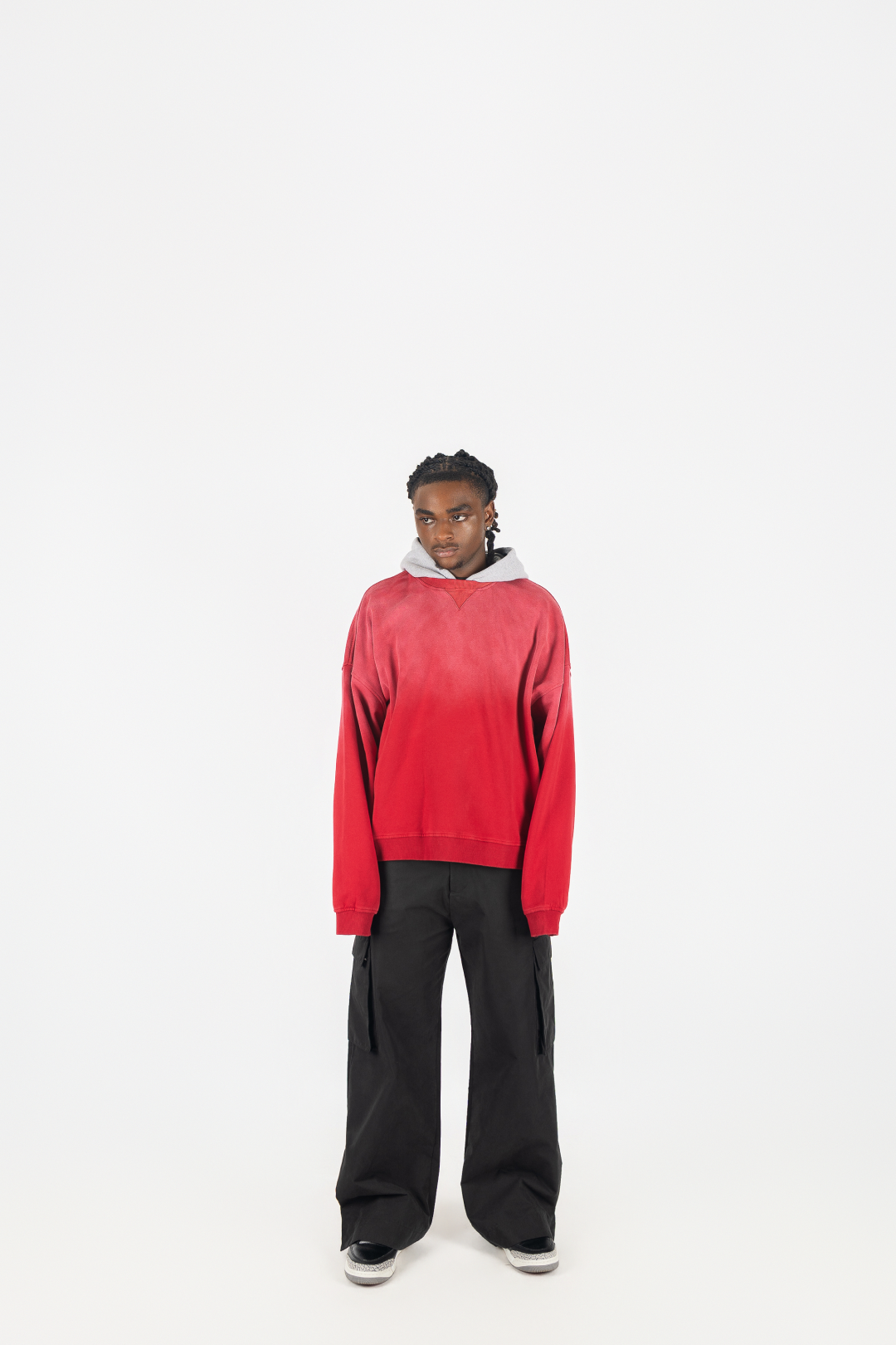 Two Tone Oversized Sun-Dried Hoodie