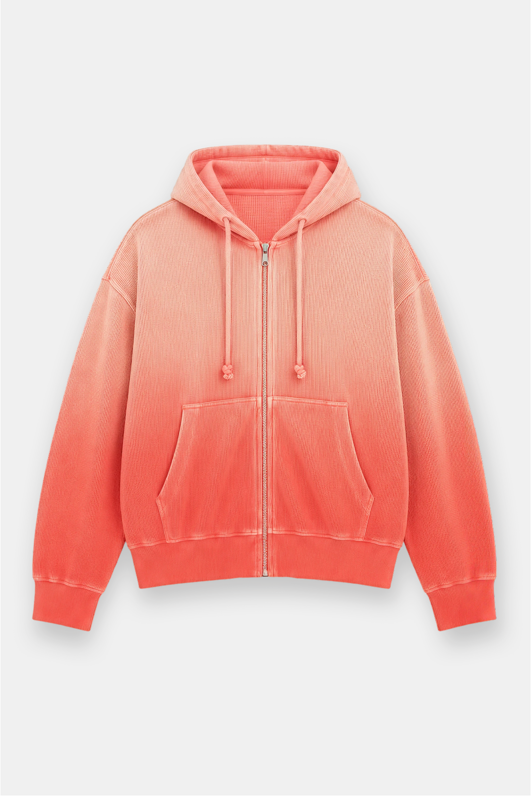 Sun-Dried Waffle Knit Baby Zip Up