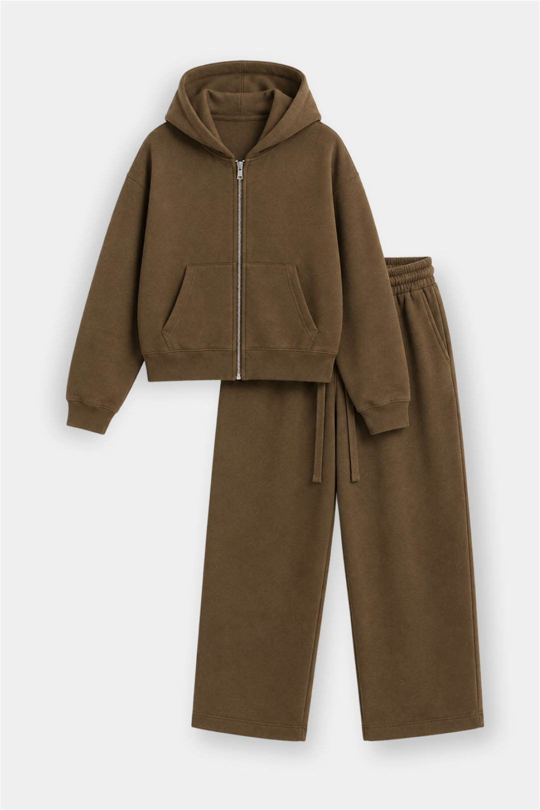 Fleece Zip Up and Sweatpants Set