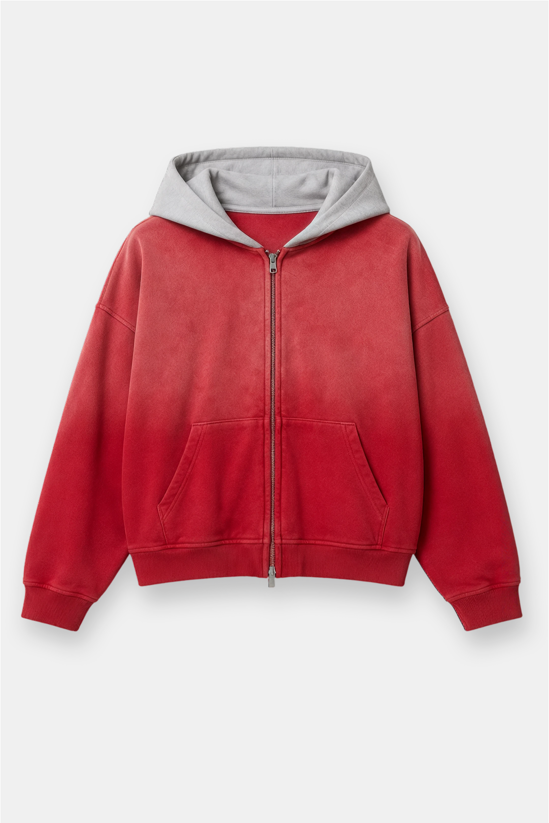 Two Tone Oversized Sun-Dried Zip Up *SIZE DOWN 1 SIZE*