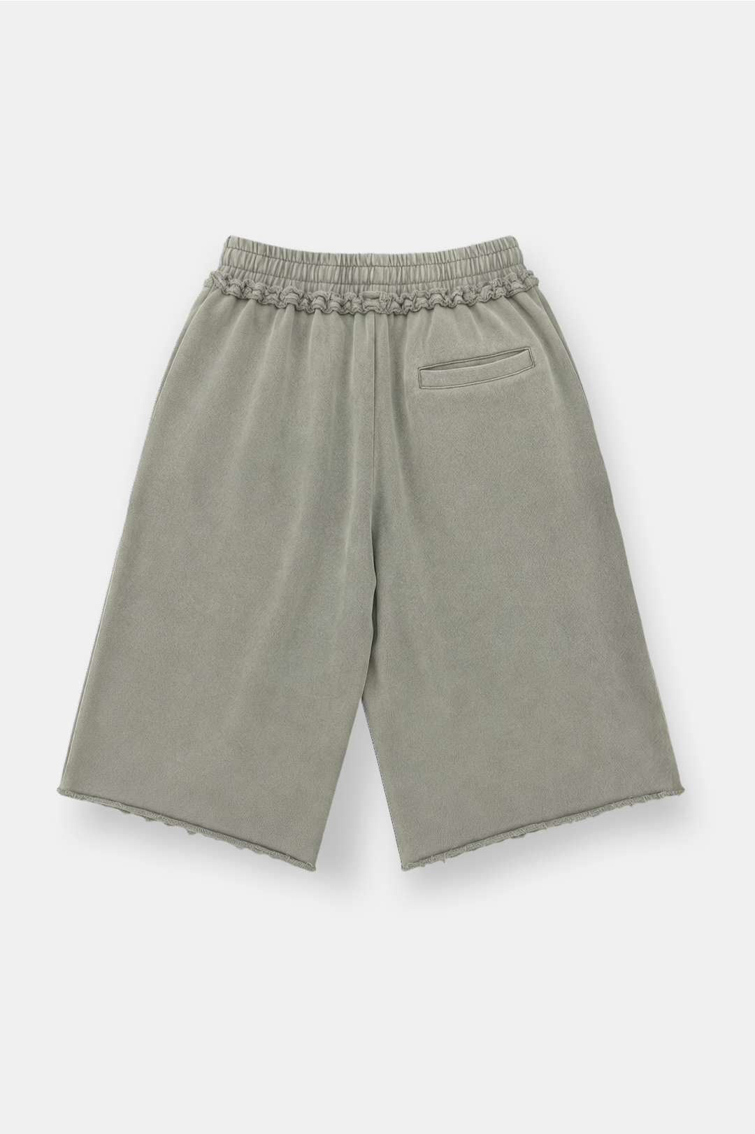 Raw Hem Oversized Sweatshorts