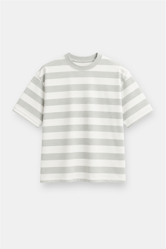 Striped Oversize Box Short Sleeve Tee – Superline