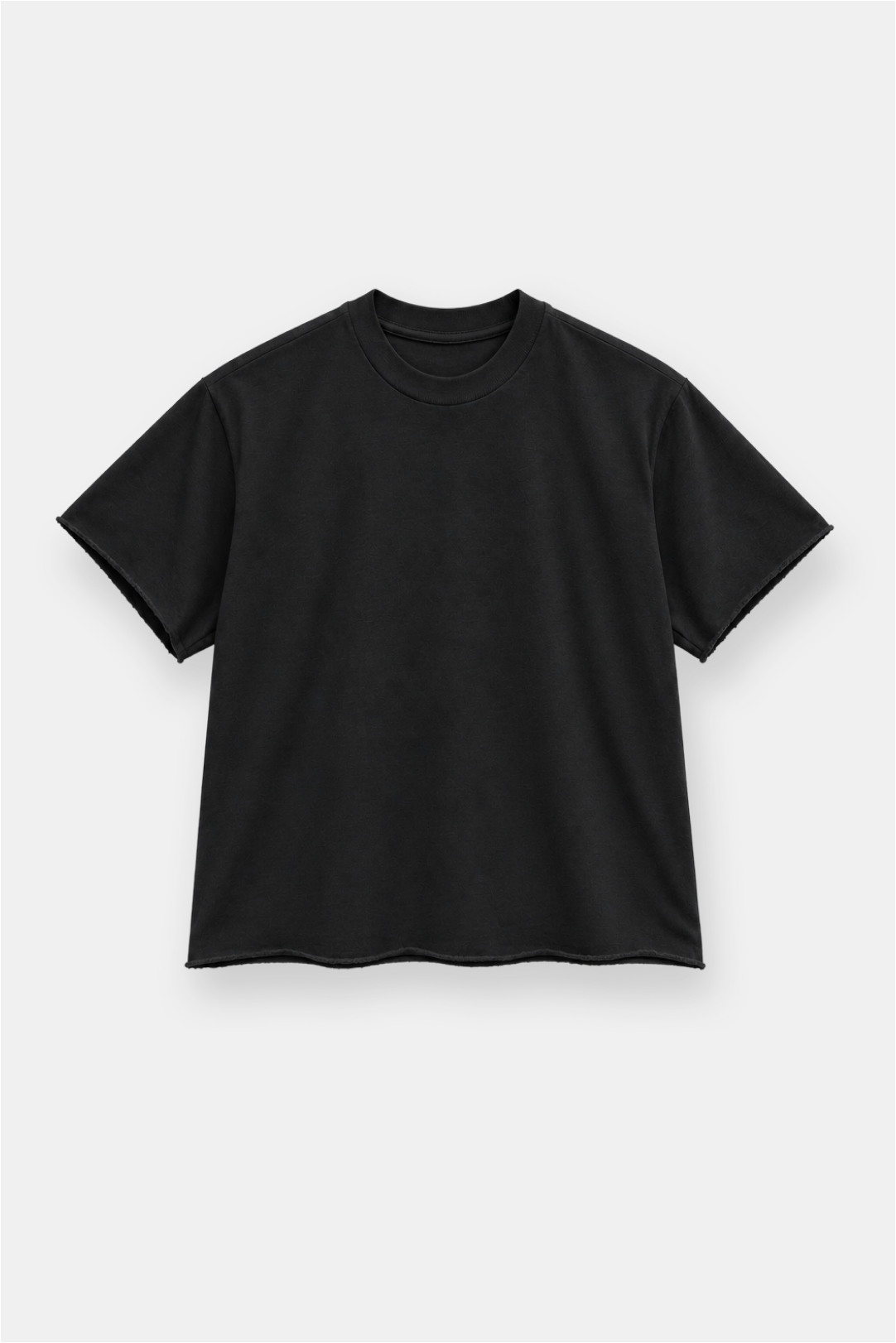 Raw Hem Retro Garment Dye Vintage Tee