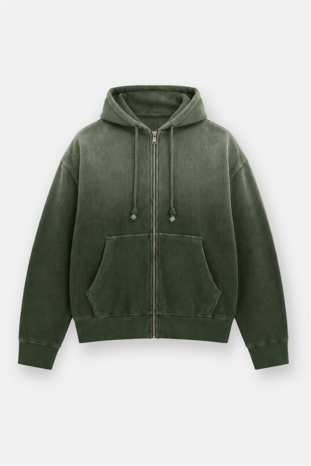 Sun-Dried Waffle Knit Baby Zip Up