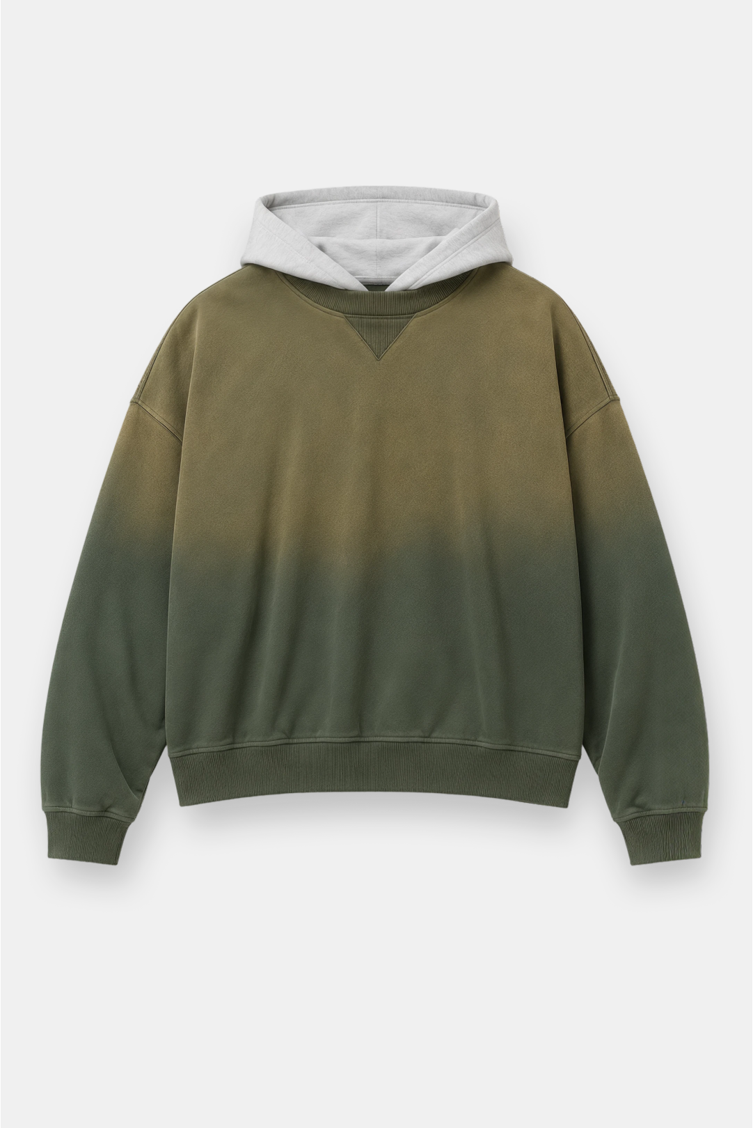 Two Tone Oversized Sun-Dried Hoodie