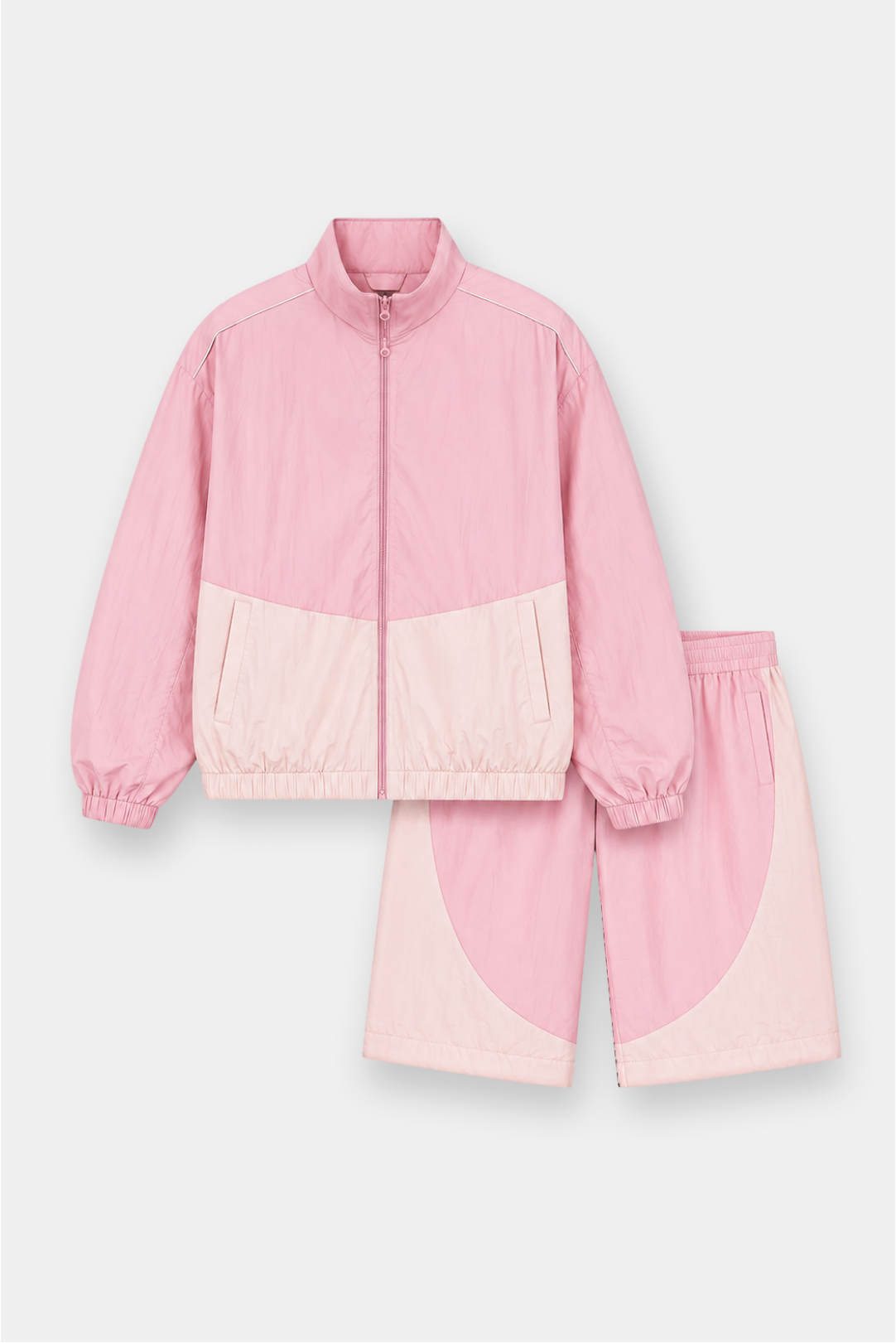 Two Tone Jacket and Shorts Tracksuit