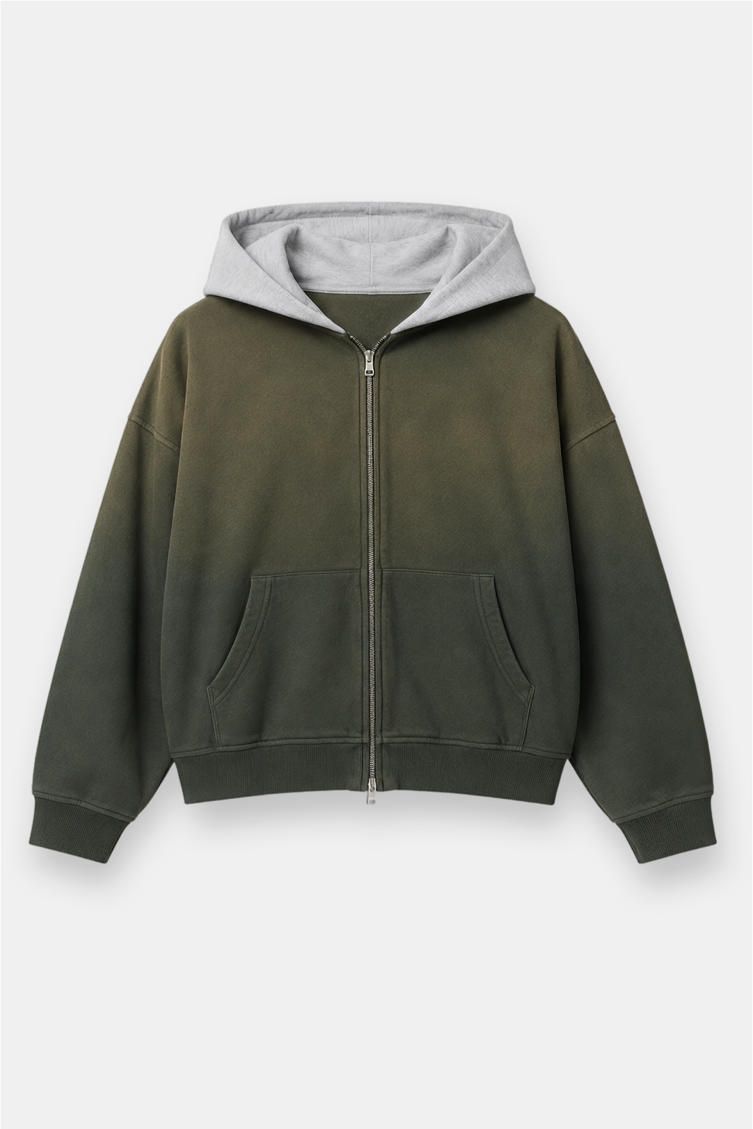 Two Tone Oversized Sun-Dried Zip Up *SIZE DOWN 1 SIZE*