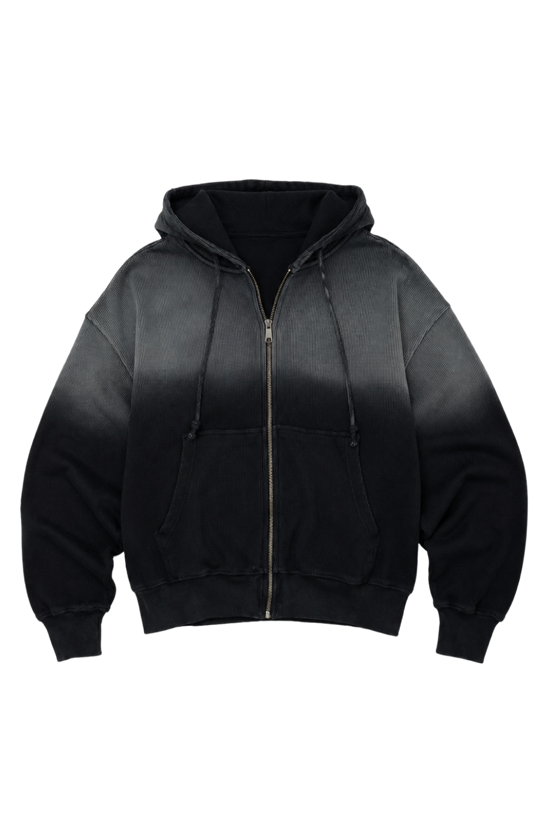 Sun-Dried Waffle Knit Baby Zip Up