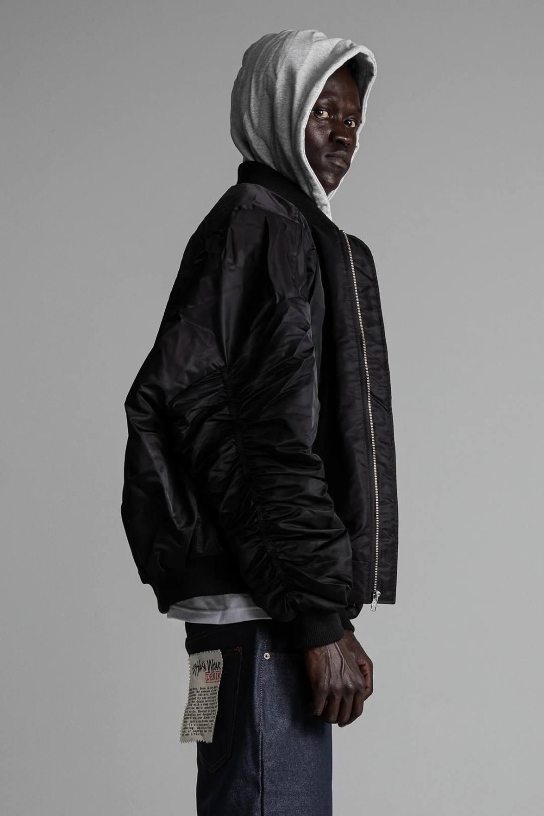 Drop Shoulder Bomber Jacket