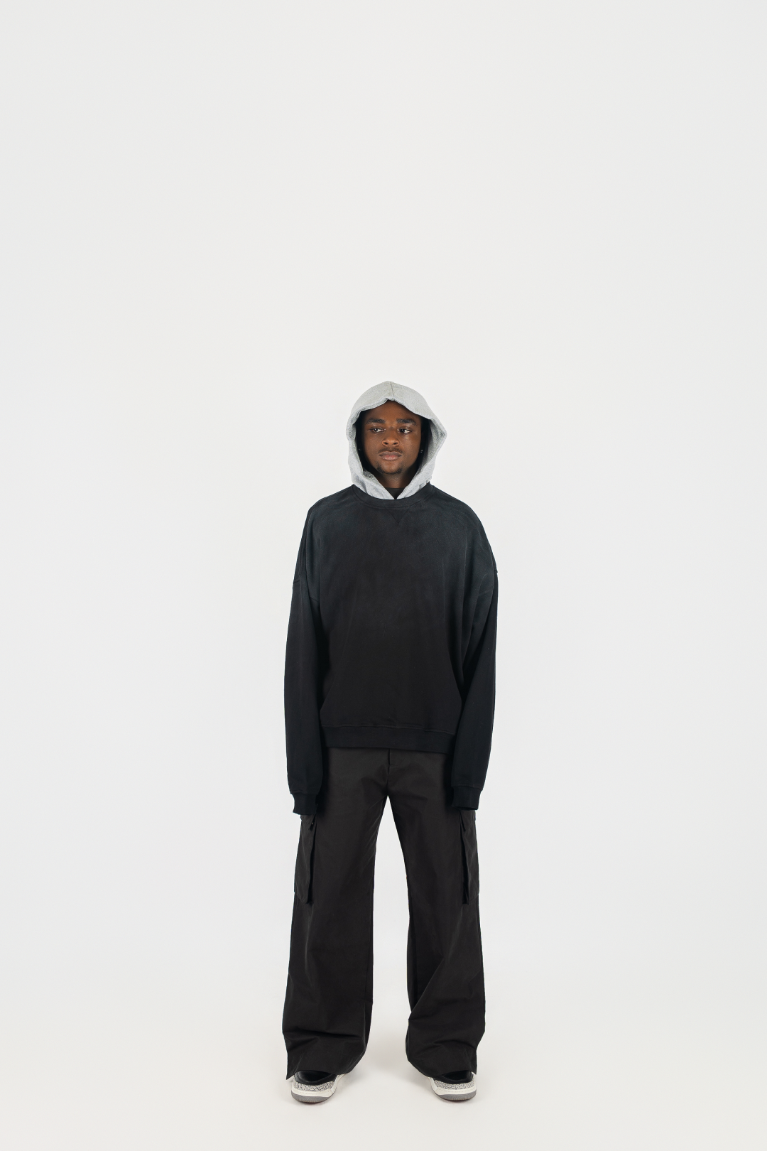 Two Tone Oversized Sun-Dried Hoodie