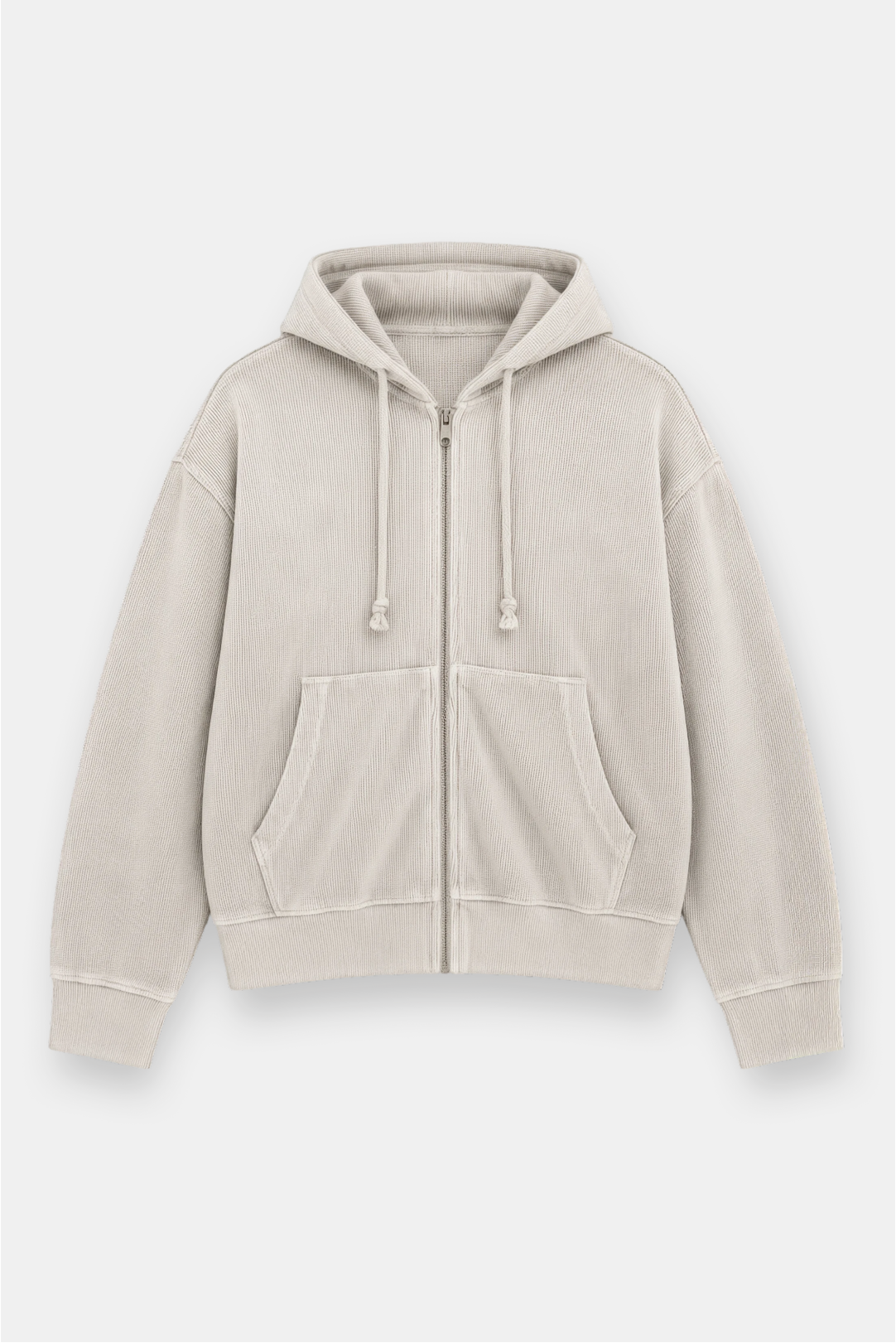 Sun-Dried Waffle Knit Baby Zip Up