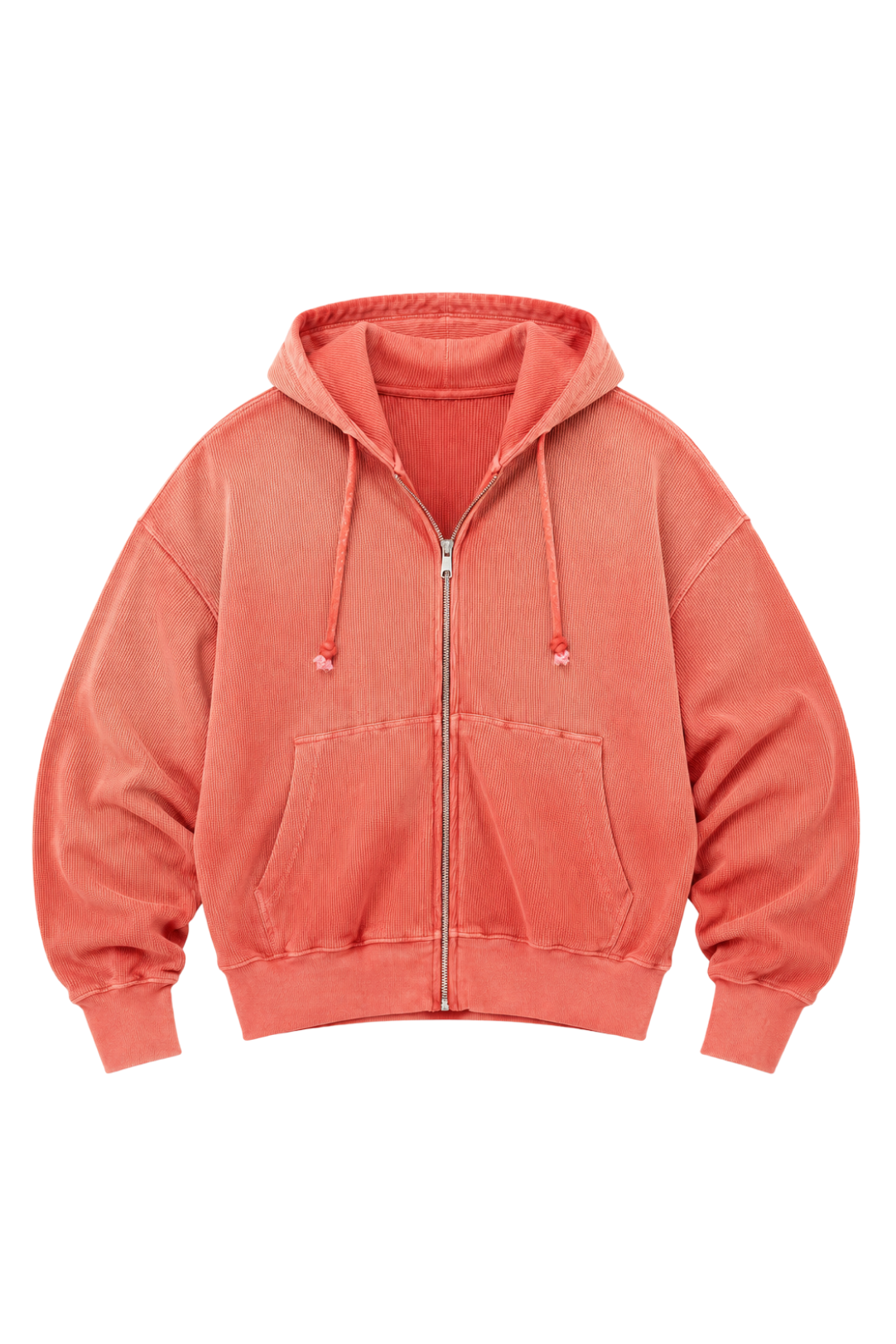 Sun-Dried Waffle Knit Baby Zip Up
