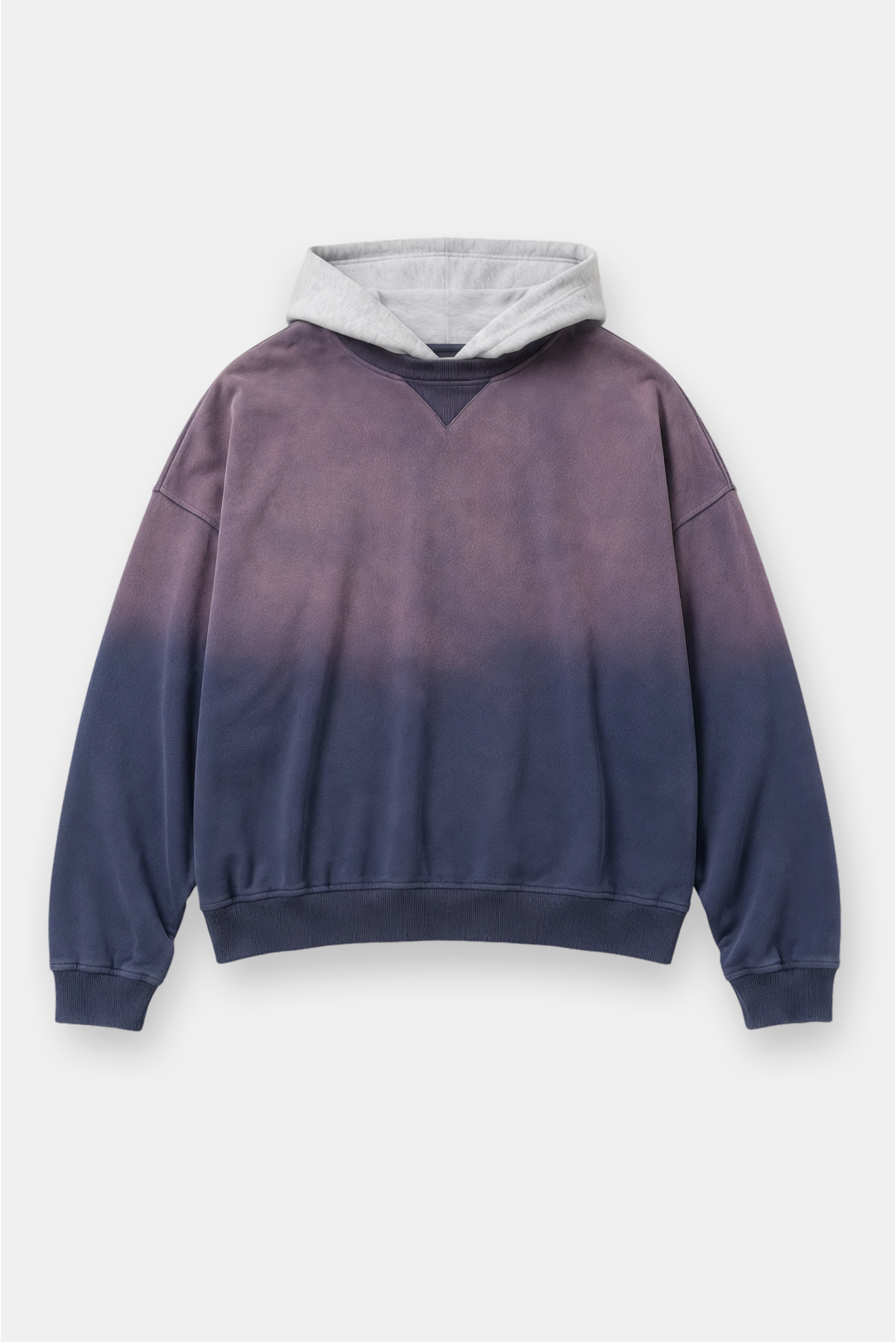 Two Tone Oversized Sun-Dried Hoodie