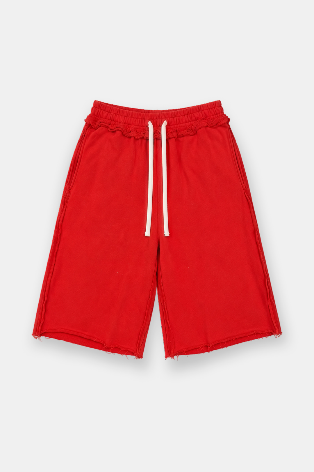 Raw Hem Oversized Sweatshorts