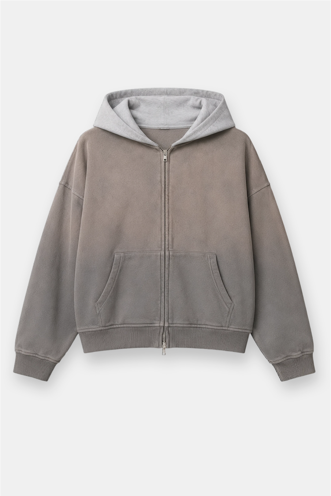 Two Tone Oversized Sun-Dried Zip Up *SIZE DOWN 1 SIZE*