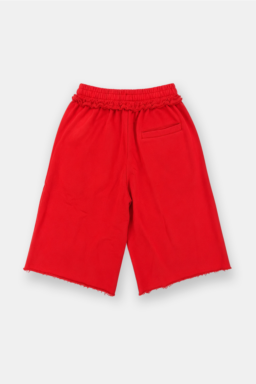 Raw Hem Oversized Sweatshorts