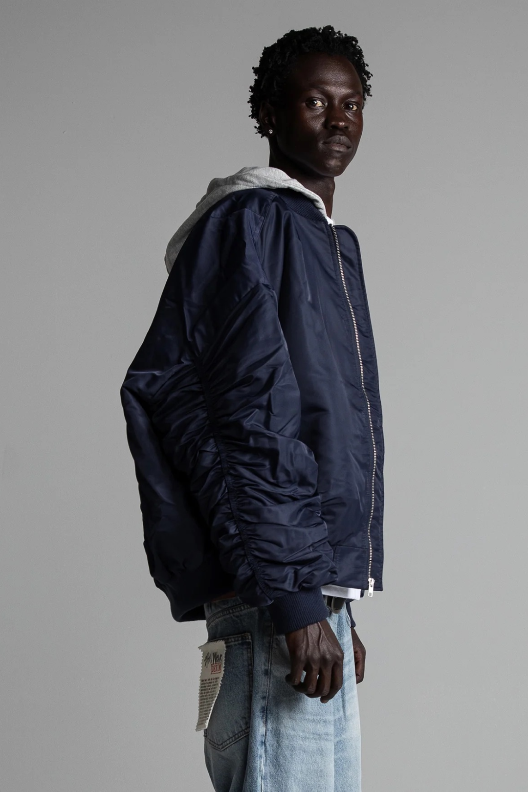 Drop Shoulder Bomber Jacket