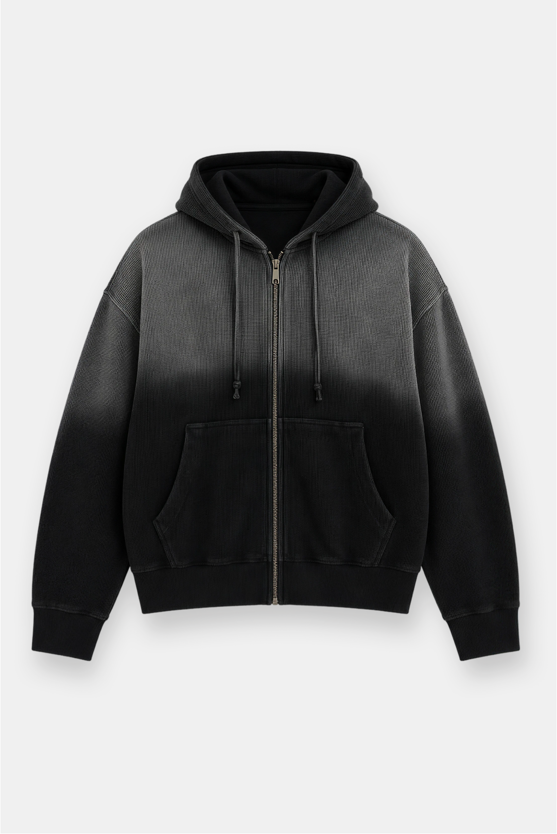 Sun-Dried Waffle Knit Baby Zip Up