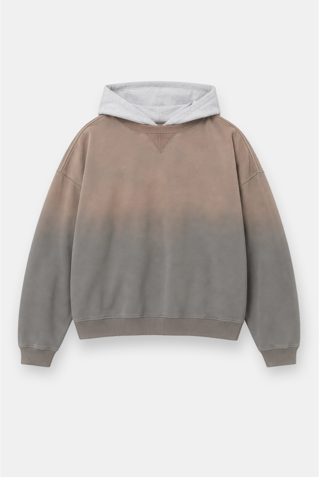 Two Tone Oversized Sun-Dried Hoodie