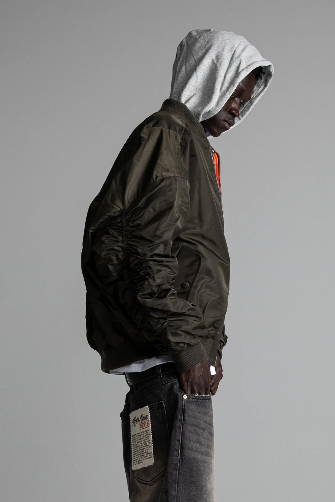 Drop Shoulder Bomber Jacket