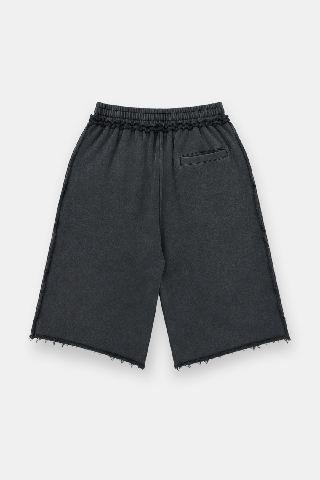 Raw Hem Oversized Sweatshorts