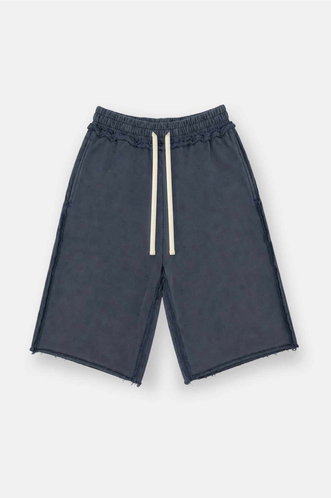 Raw Hem Oversized Sweatshorts