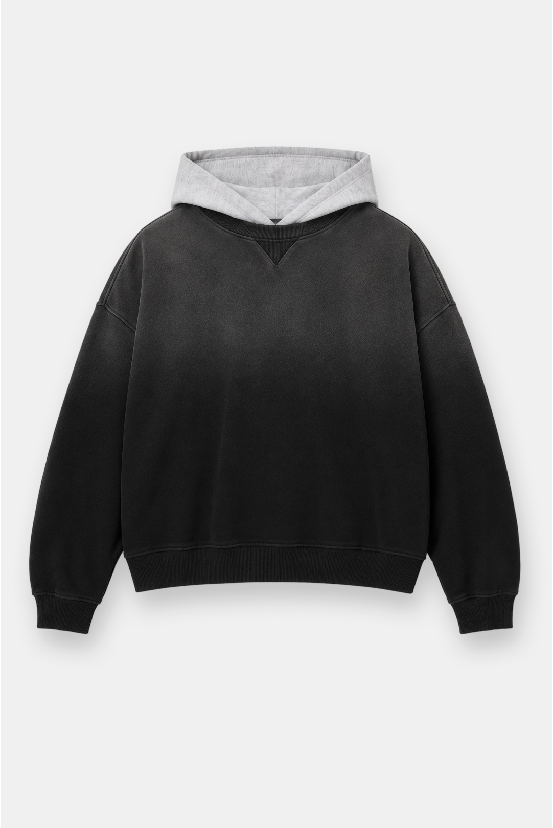 Two Tone Oversized Sun-Dried Hoodie
