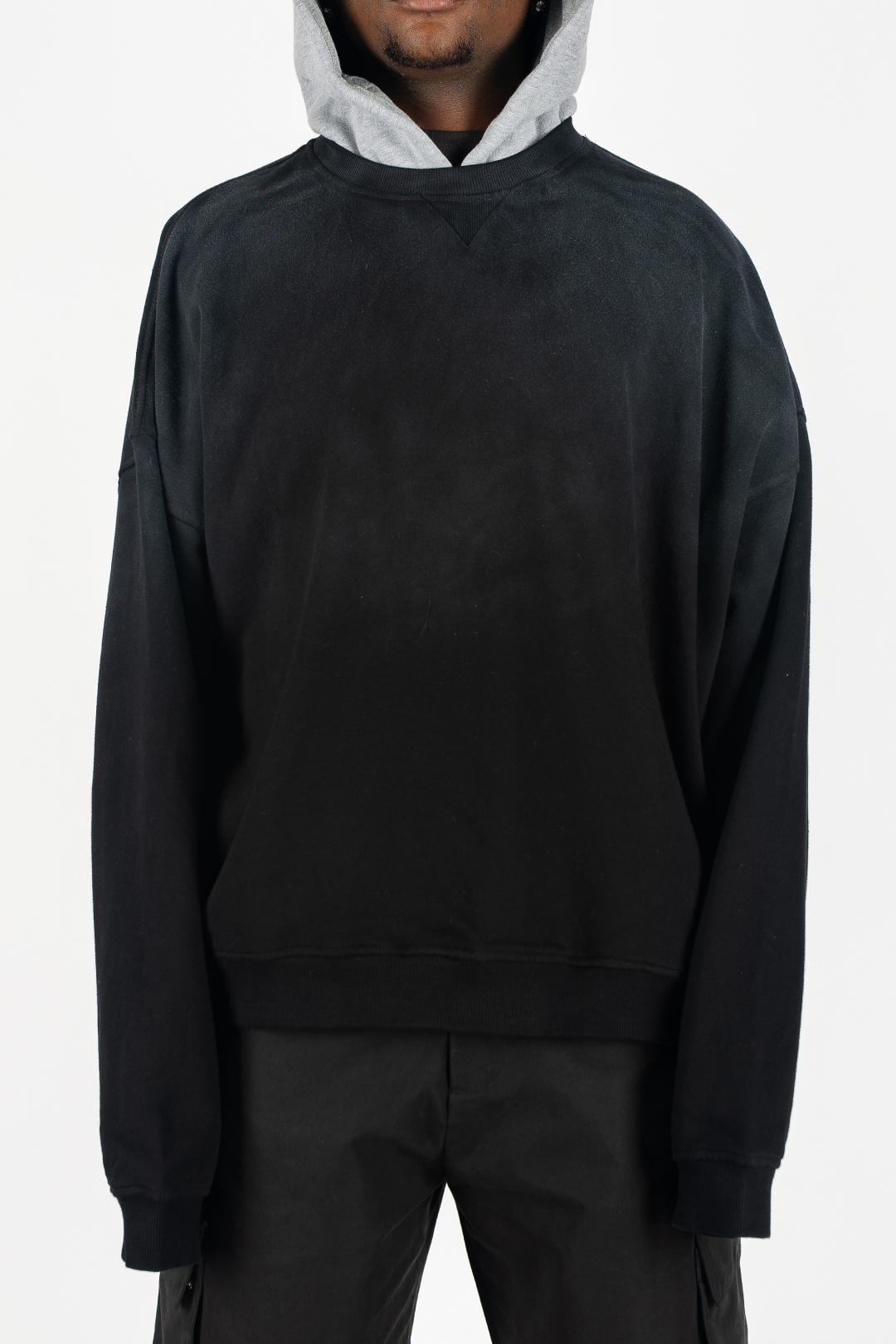 Two Tone Oversized Sun-Dried Hoodie